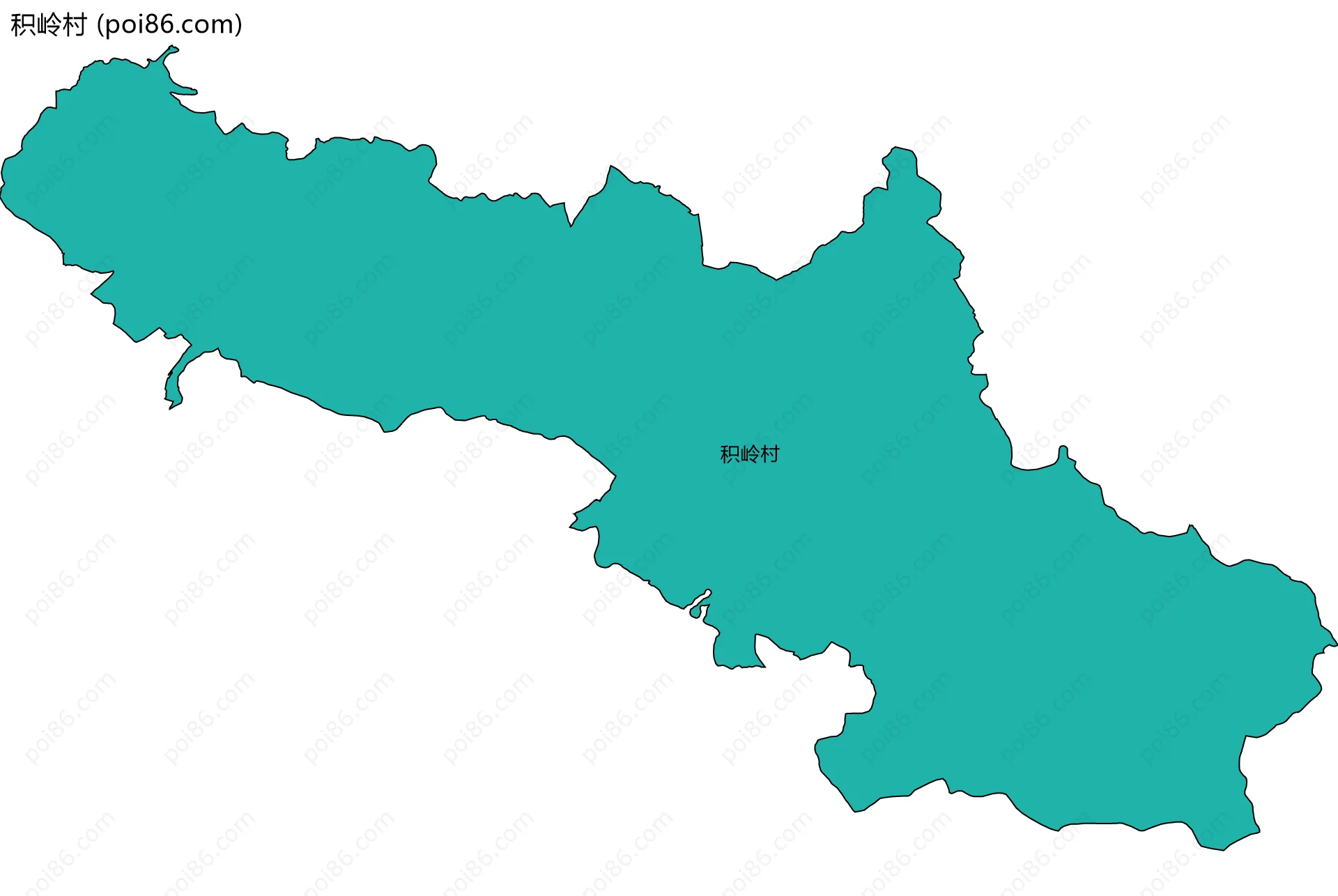 积岭村边界地图