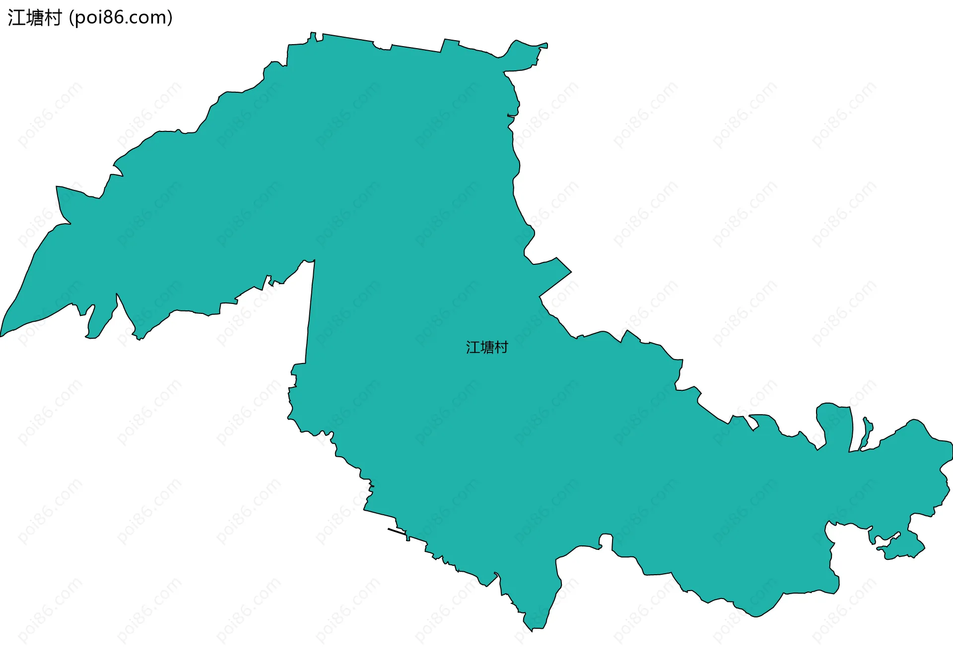 江塘村边界地图