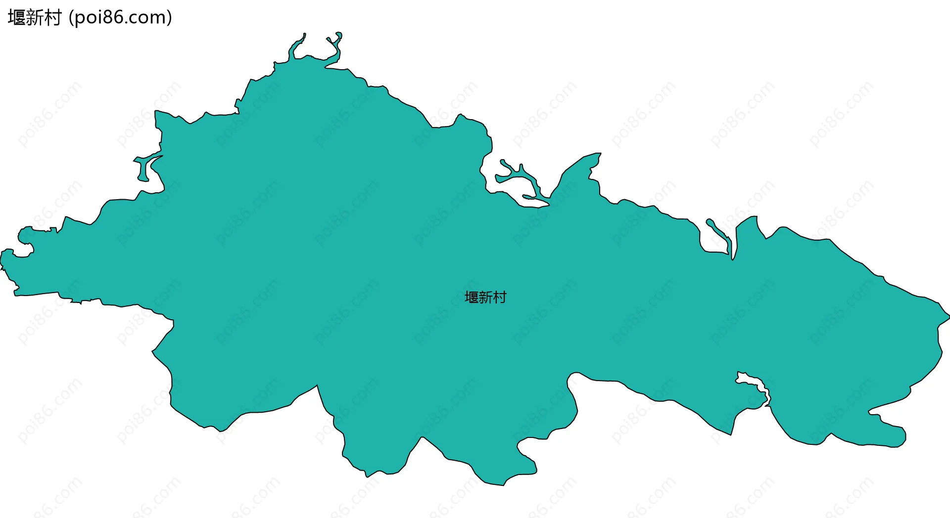 堰新村边界地图