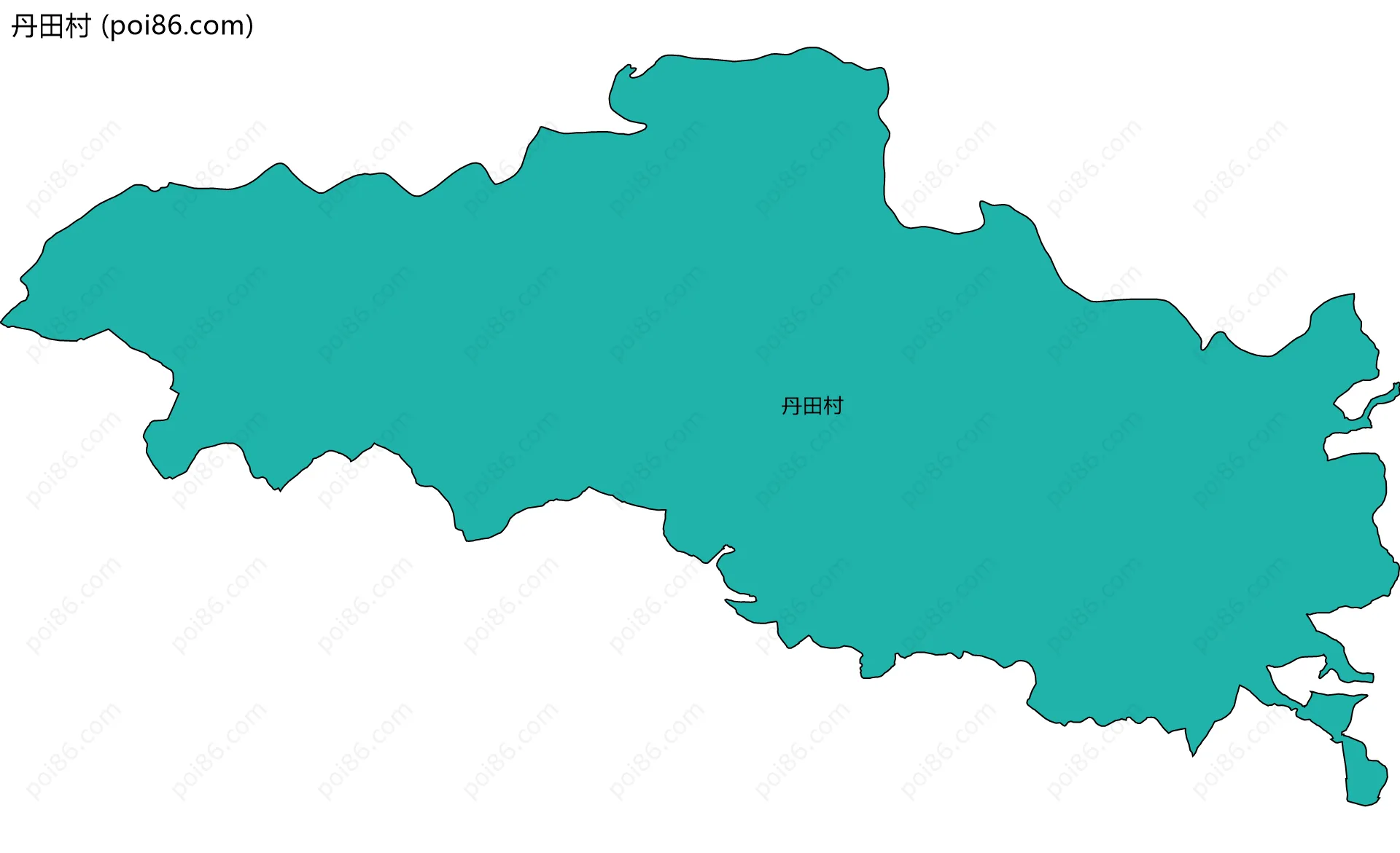 丹田村边界地图