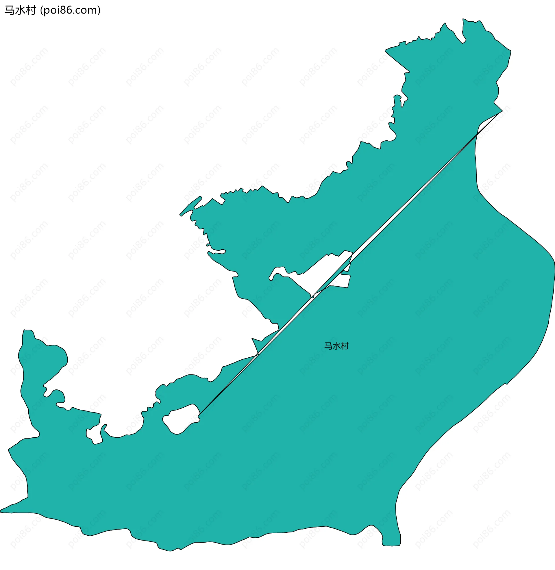 马水村边界地图