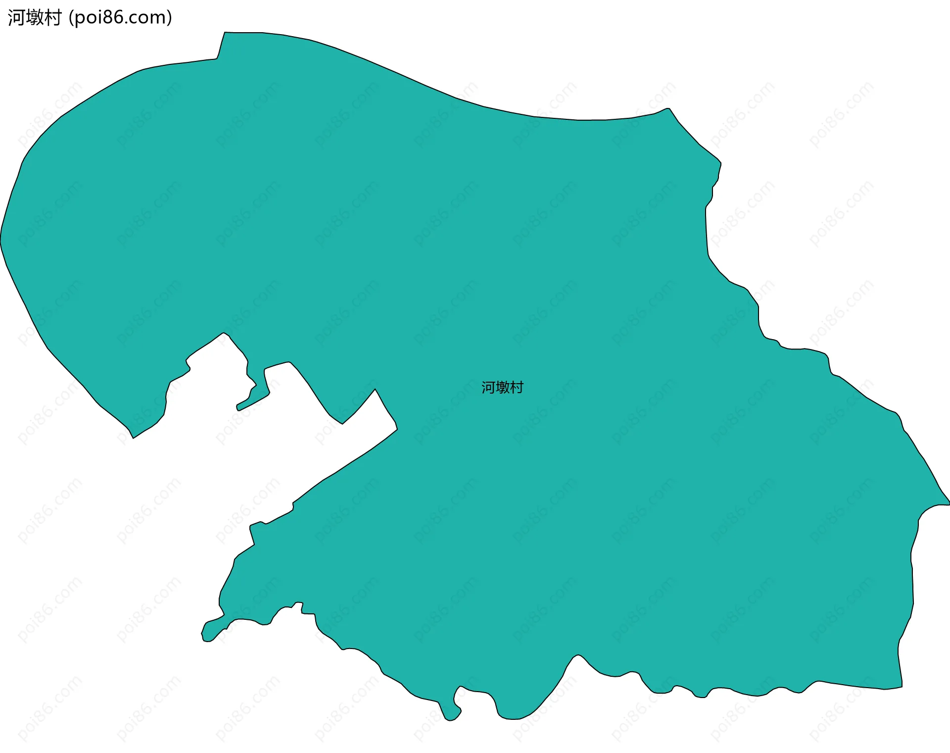 河墩村边界地图