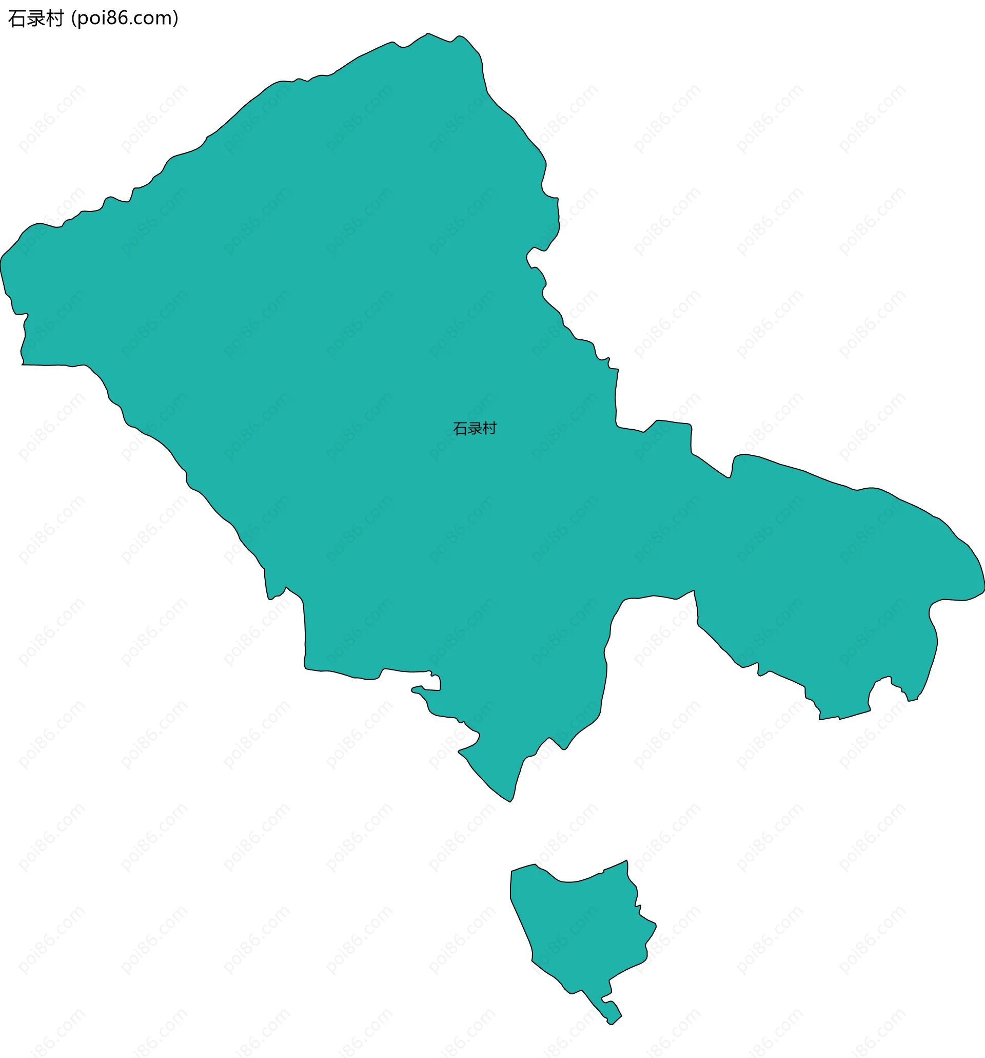 石录村边界地图