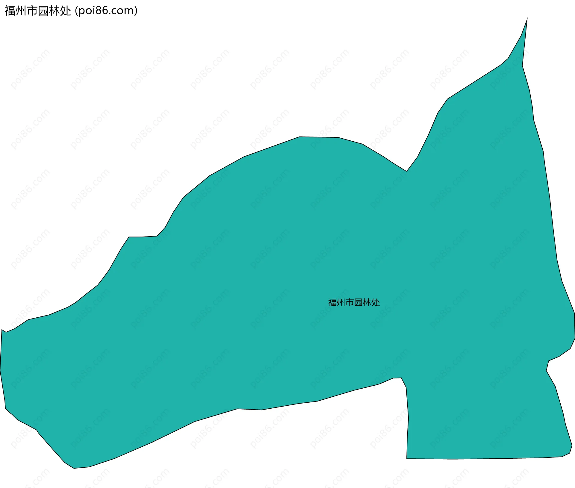 福州市园林处边界地图