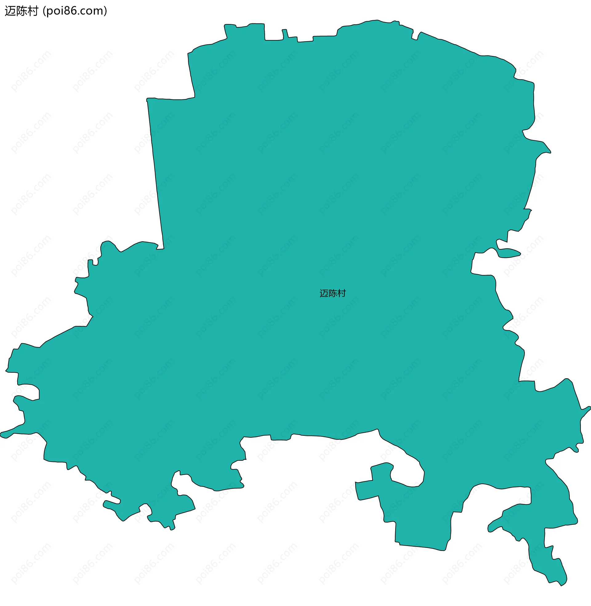 迈陈村边界地图