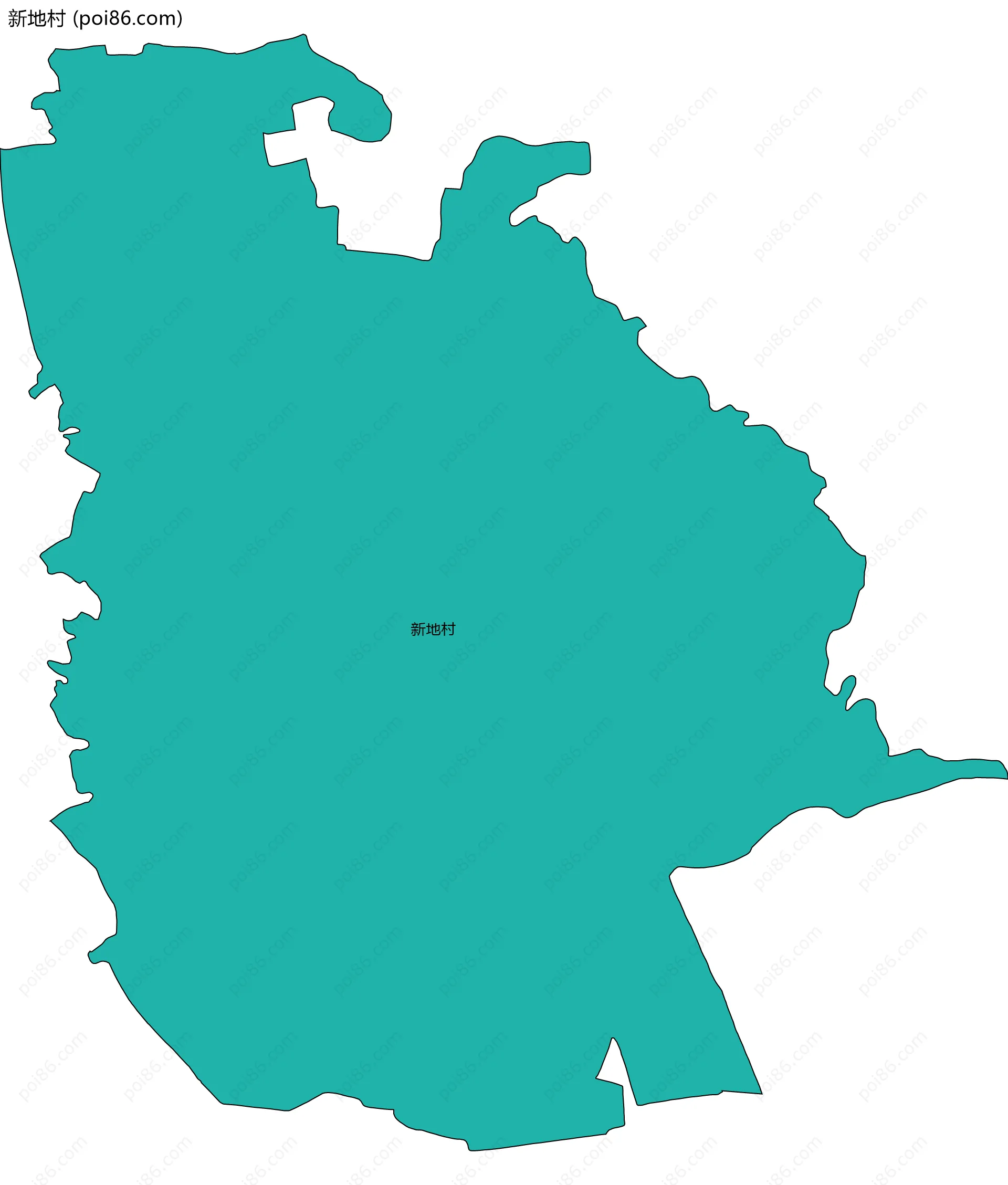 新地村边界地图