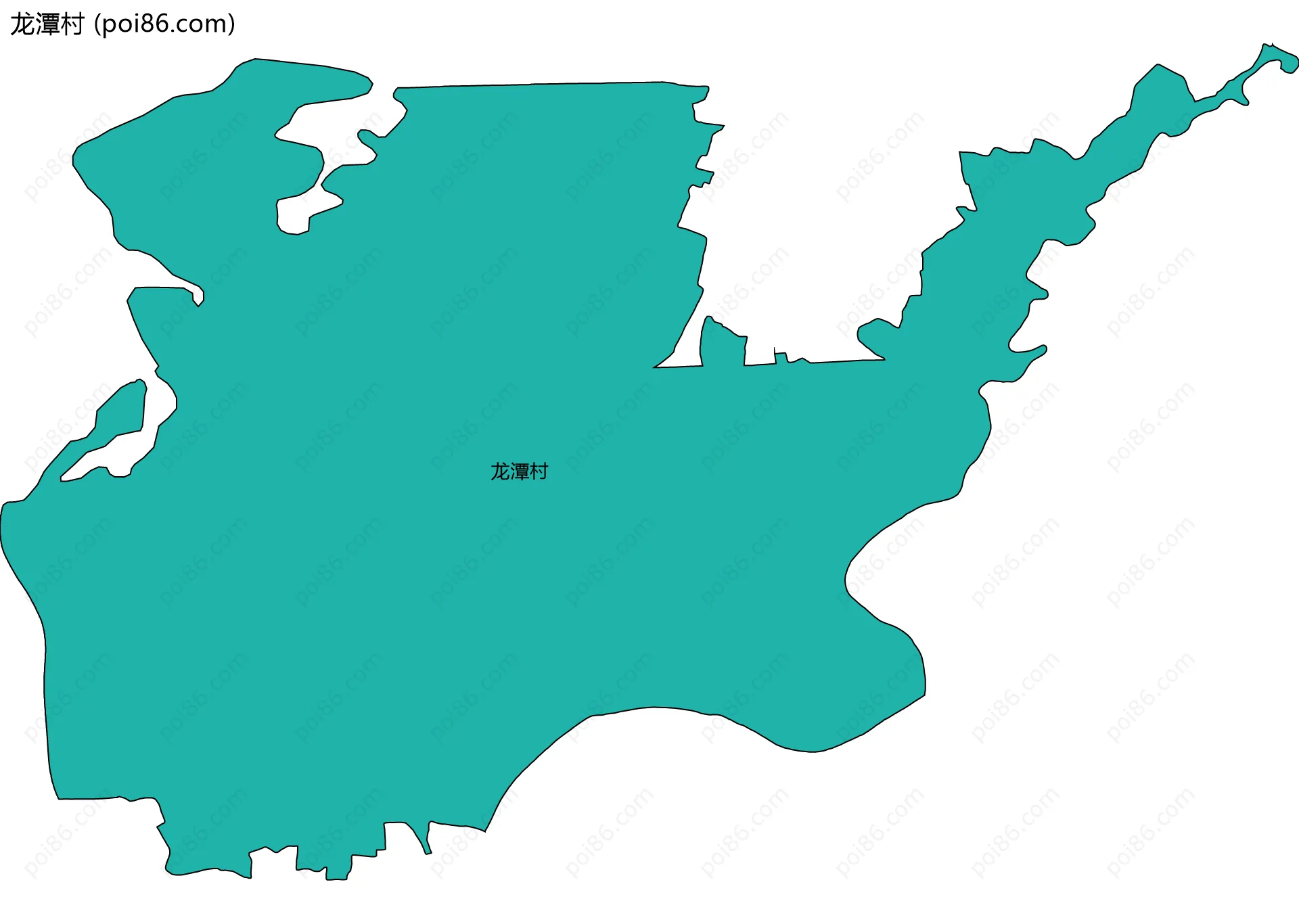 龙潭村边界地图