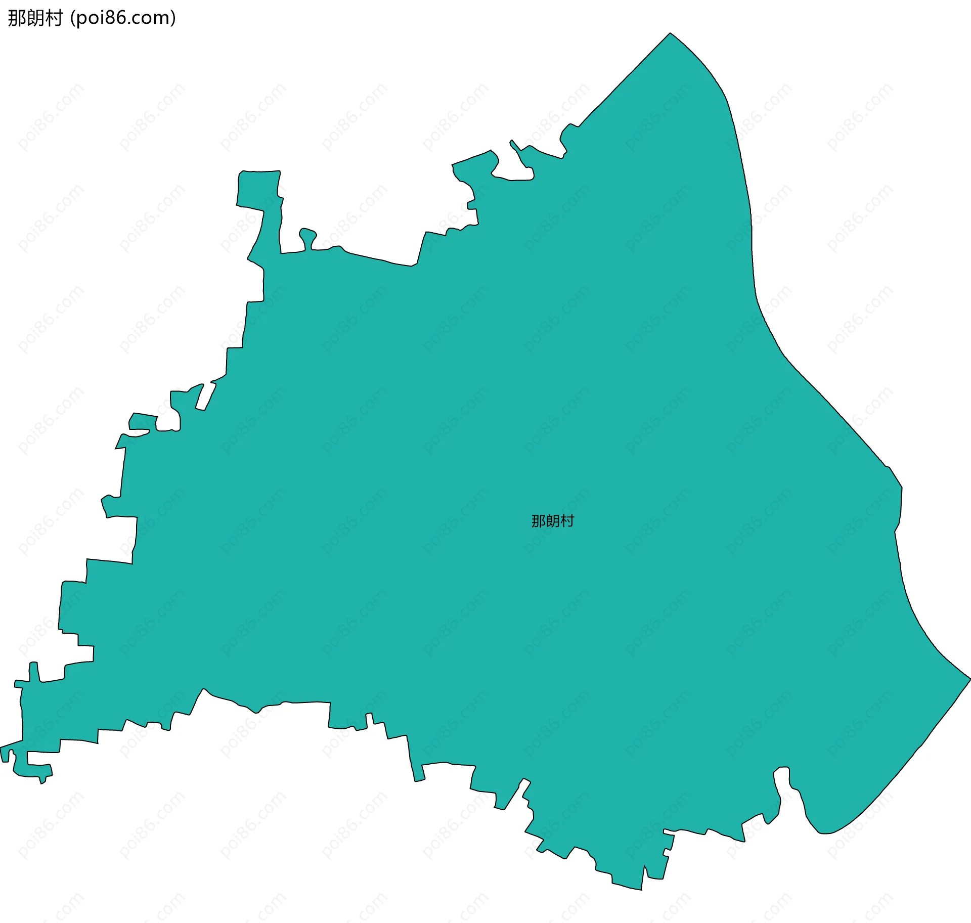 那朗村边界地图