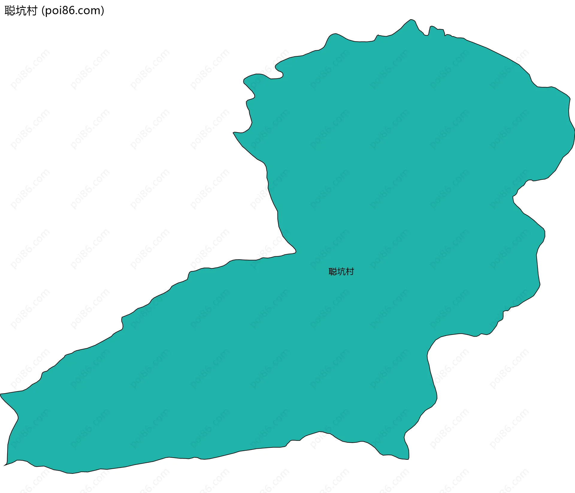 聪坑村边界地图