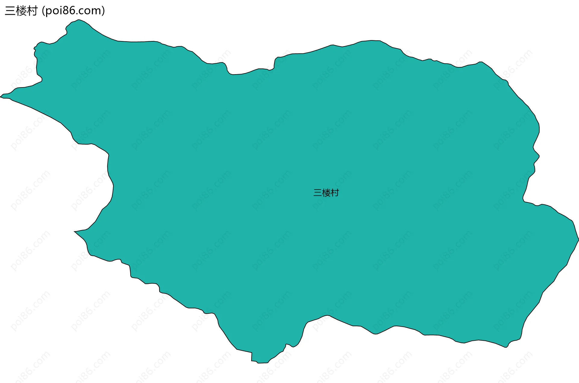 三楼村边界地图