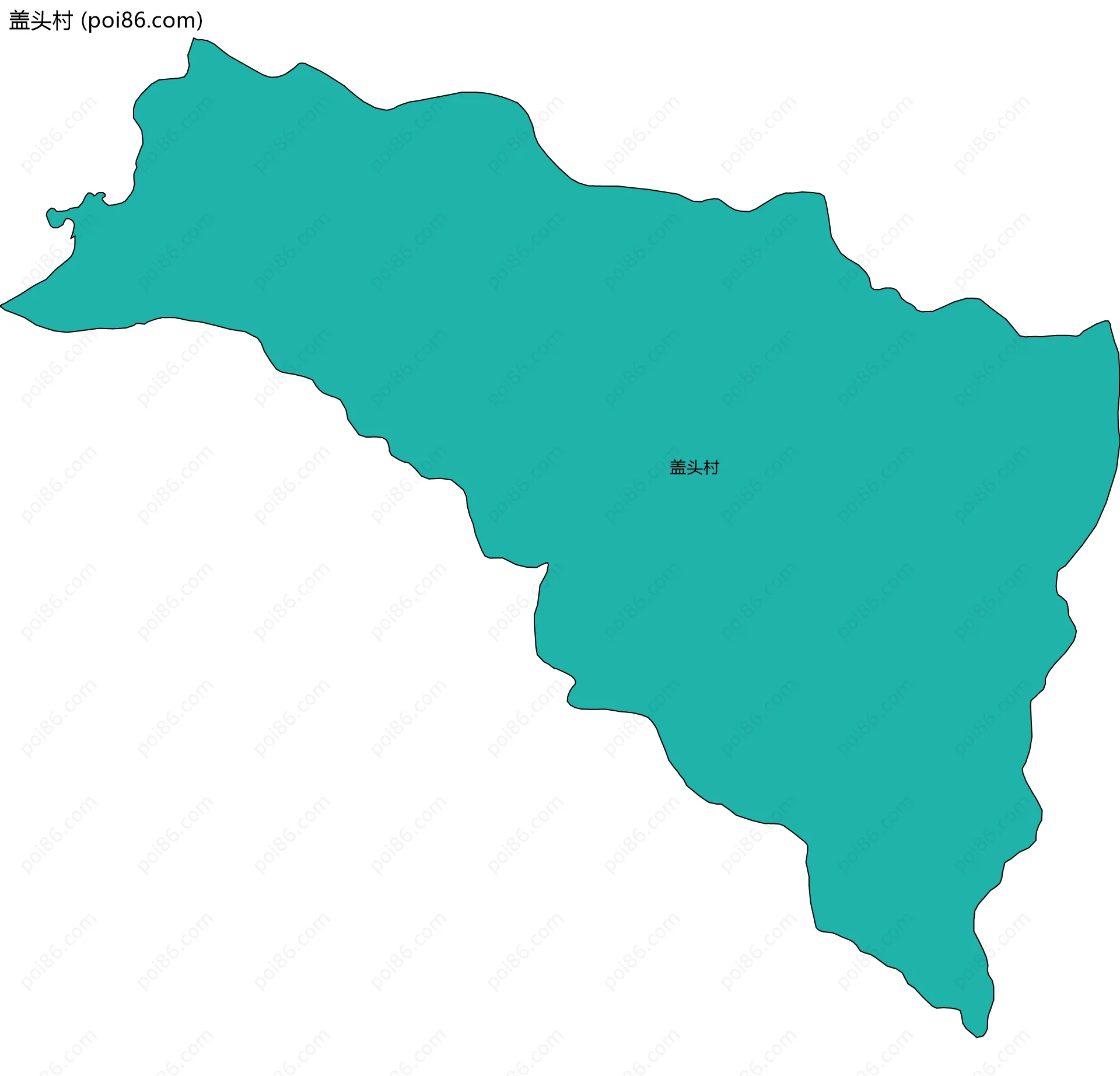 盖头村边界地图