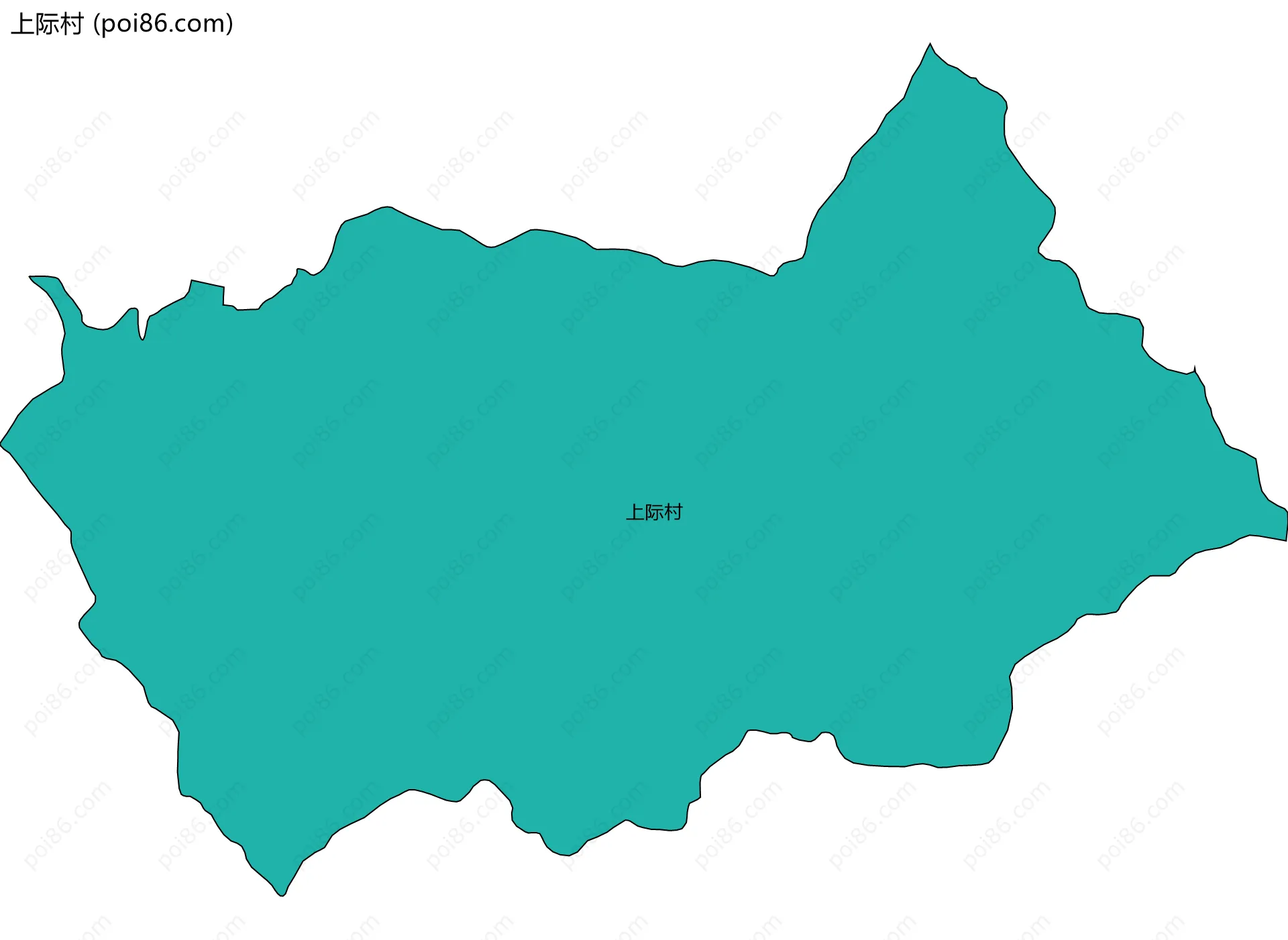 上际村边界地图