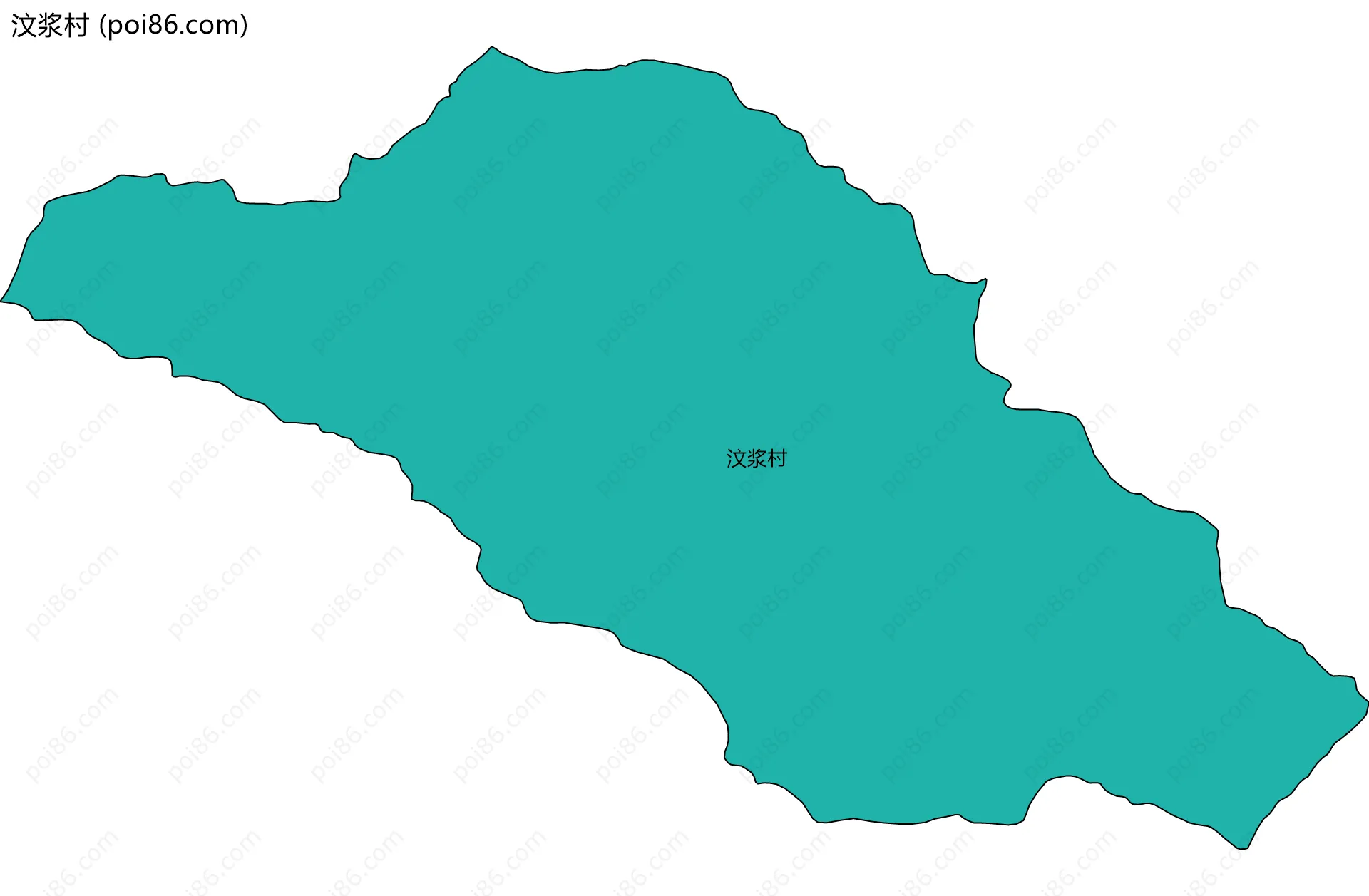 汶浆村边界地图