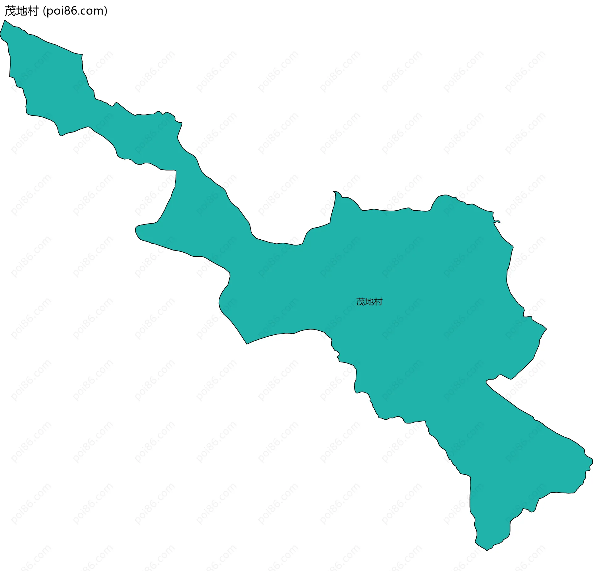 茂地村边界地图