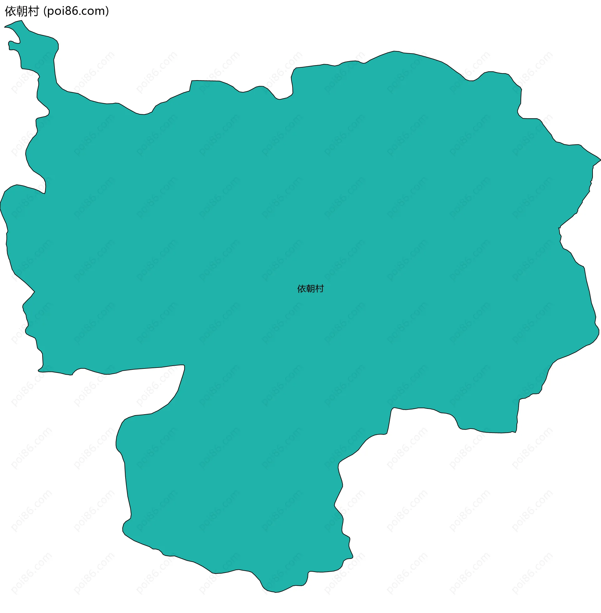 依朝村边界地图