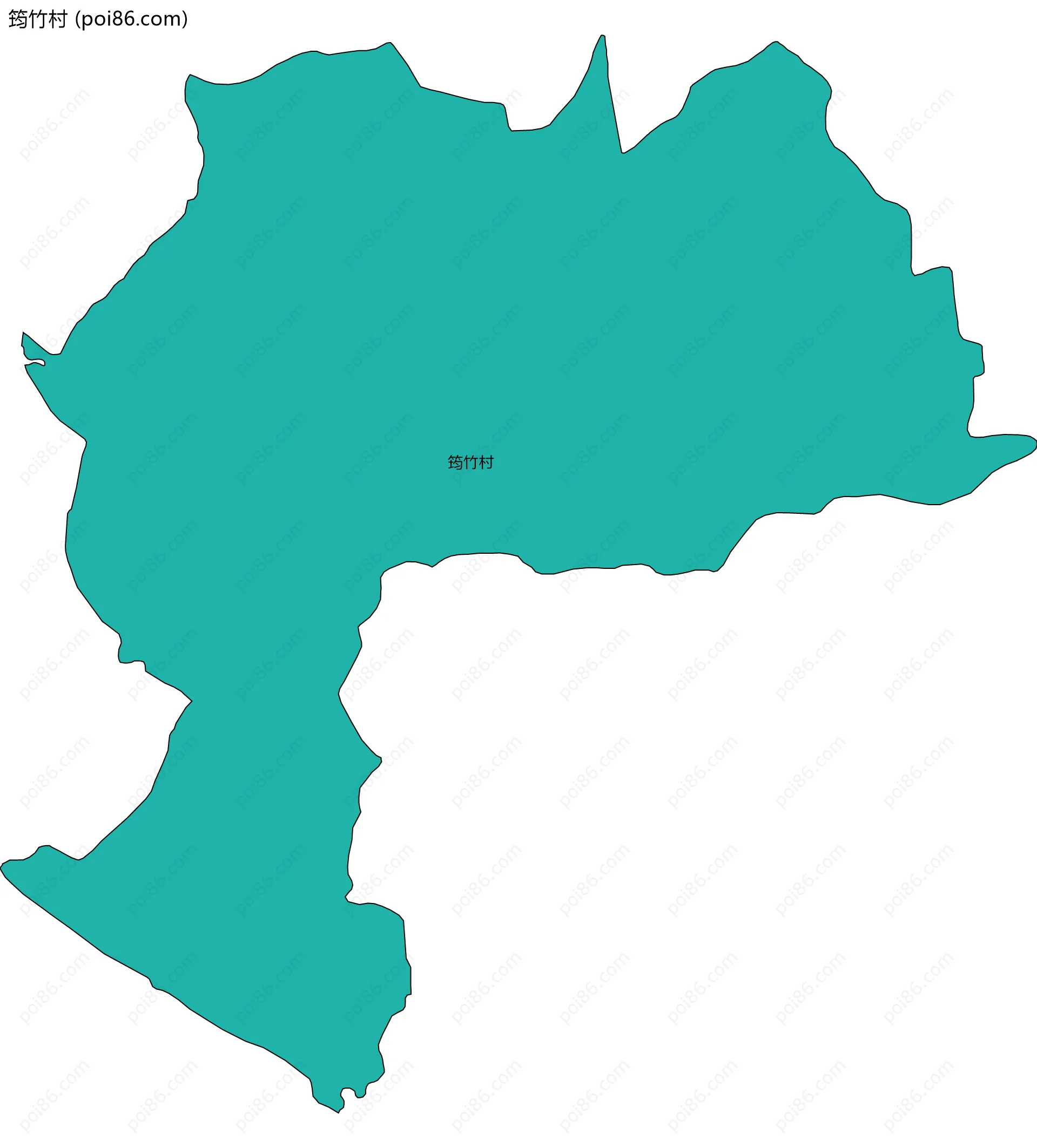 筠竹村边界地图