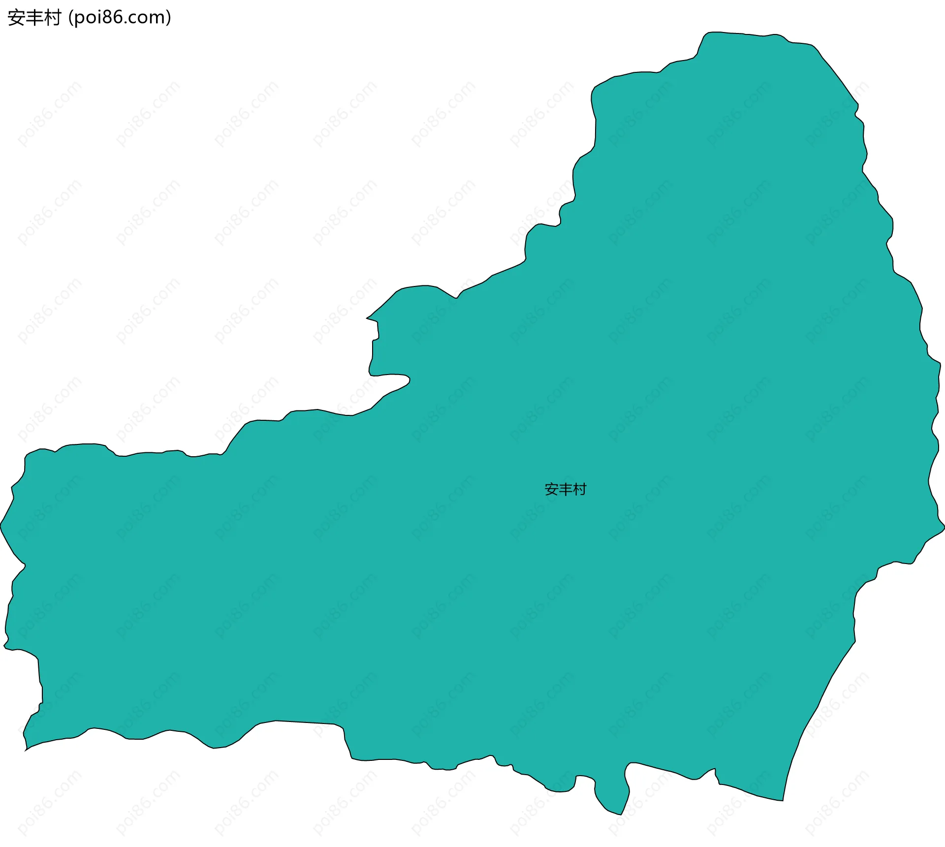 安丰村边界地图