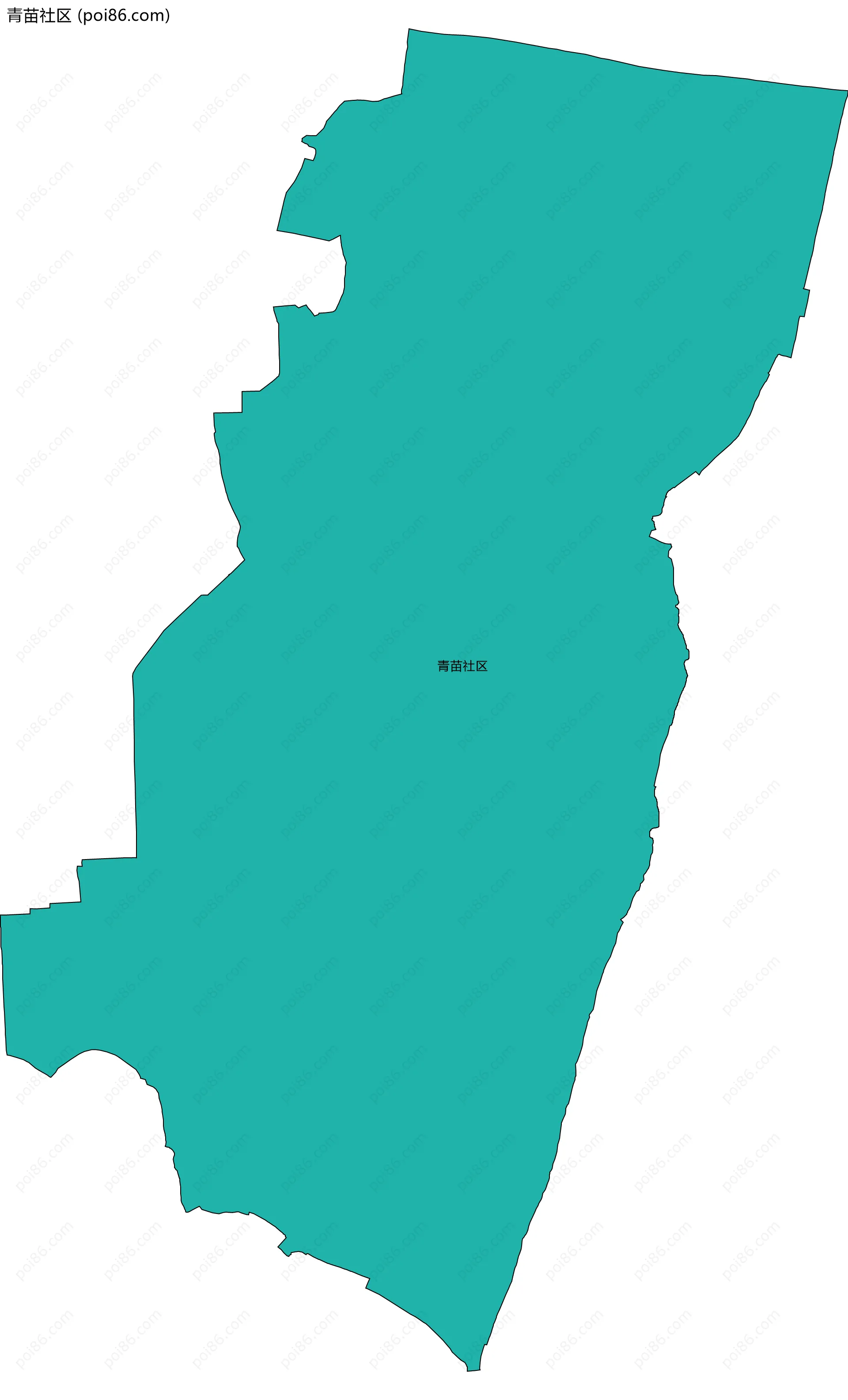 青苗社区边界地图