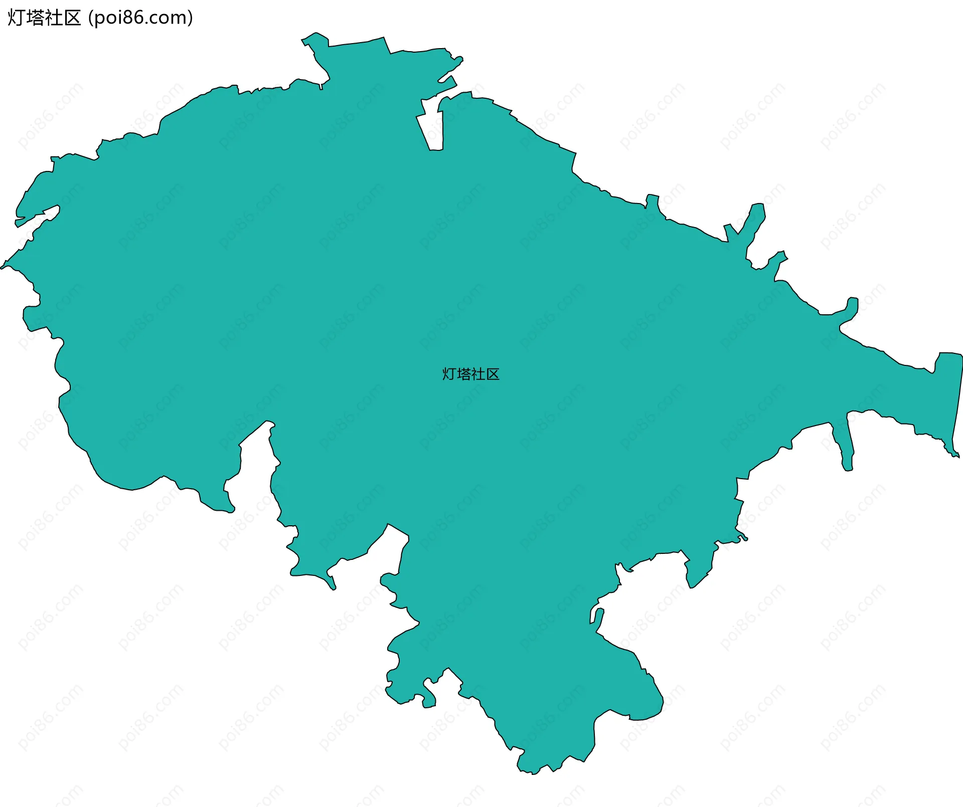 灯塔社区边界地图