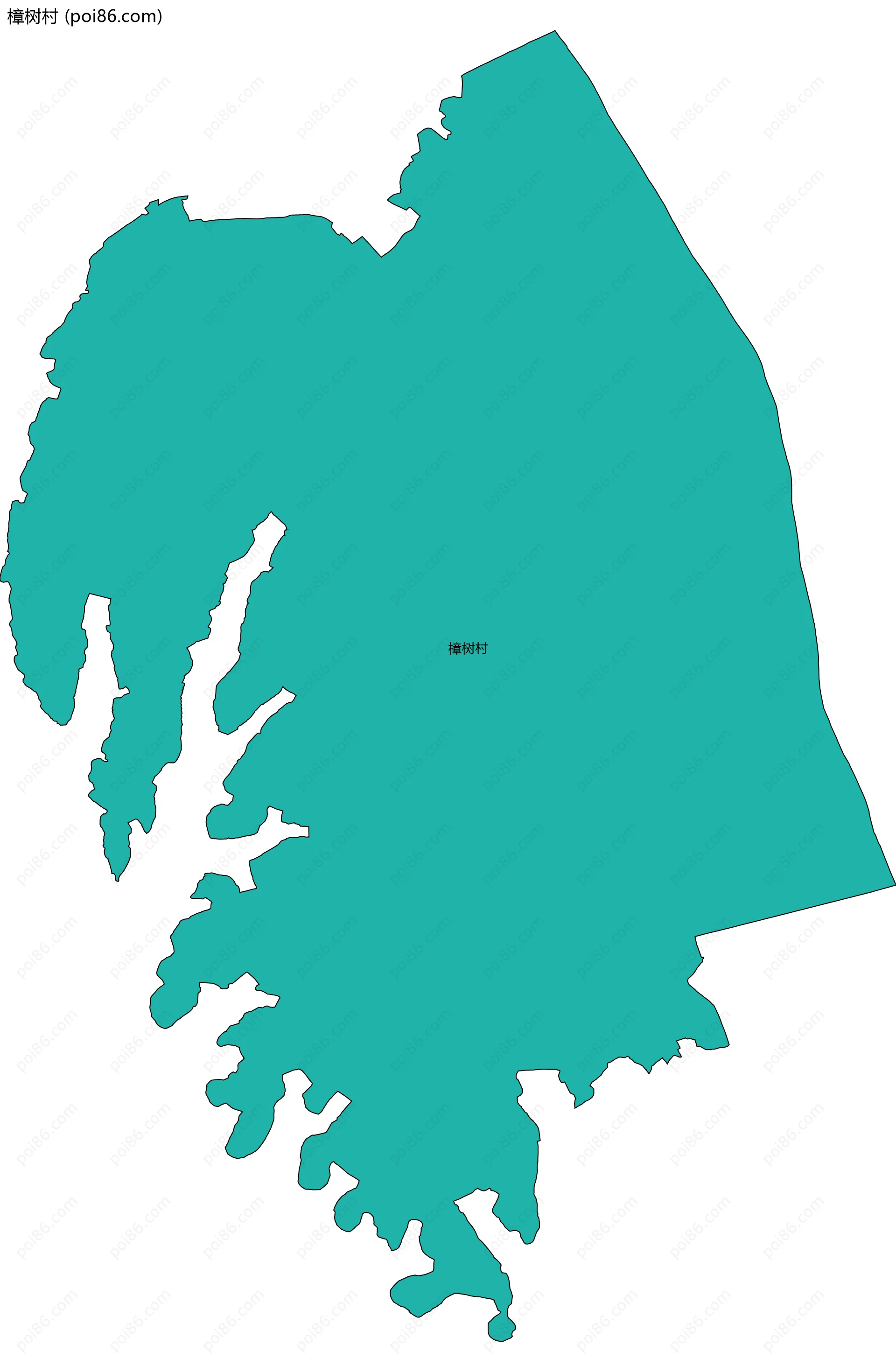 樟树村边界地图