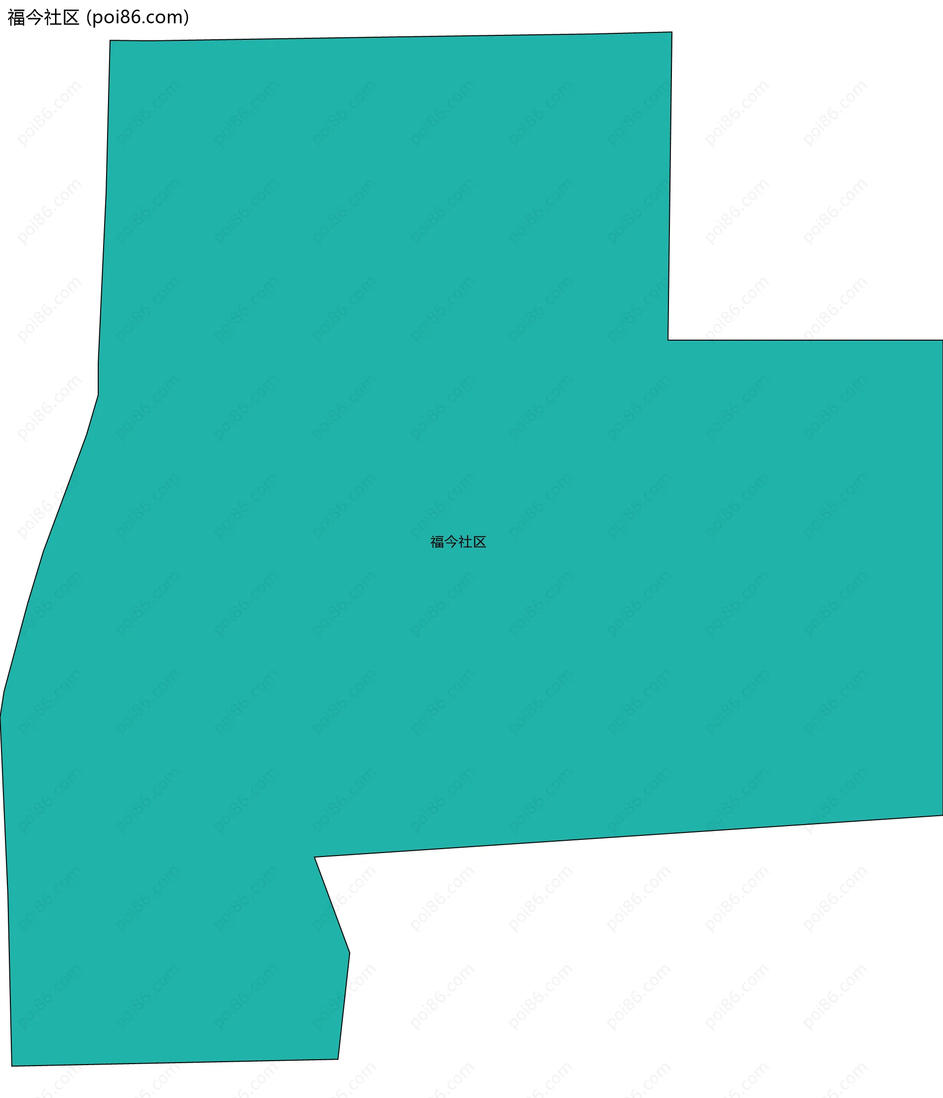 福今社区边界地图