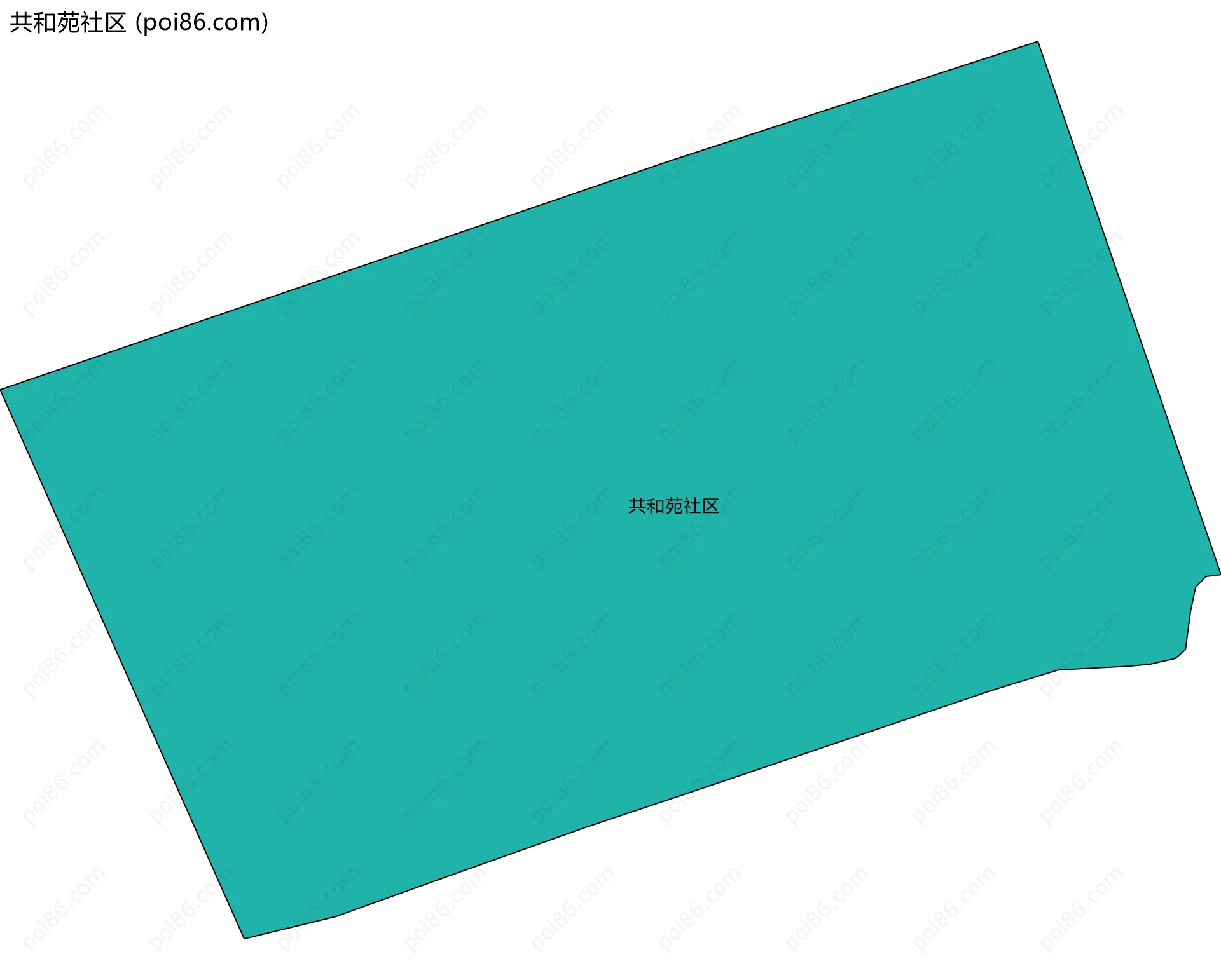 共和苑社区边界地图