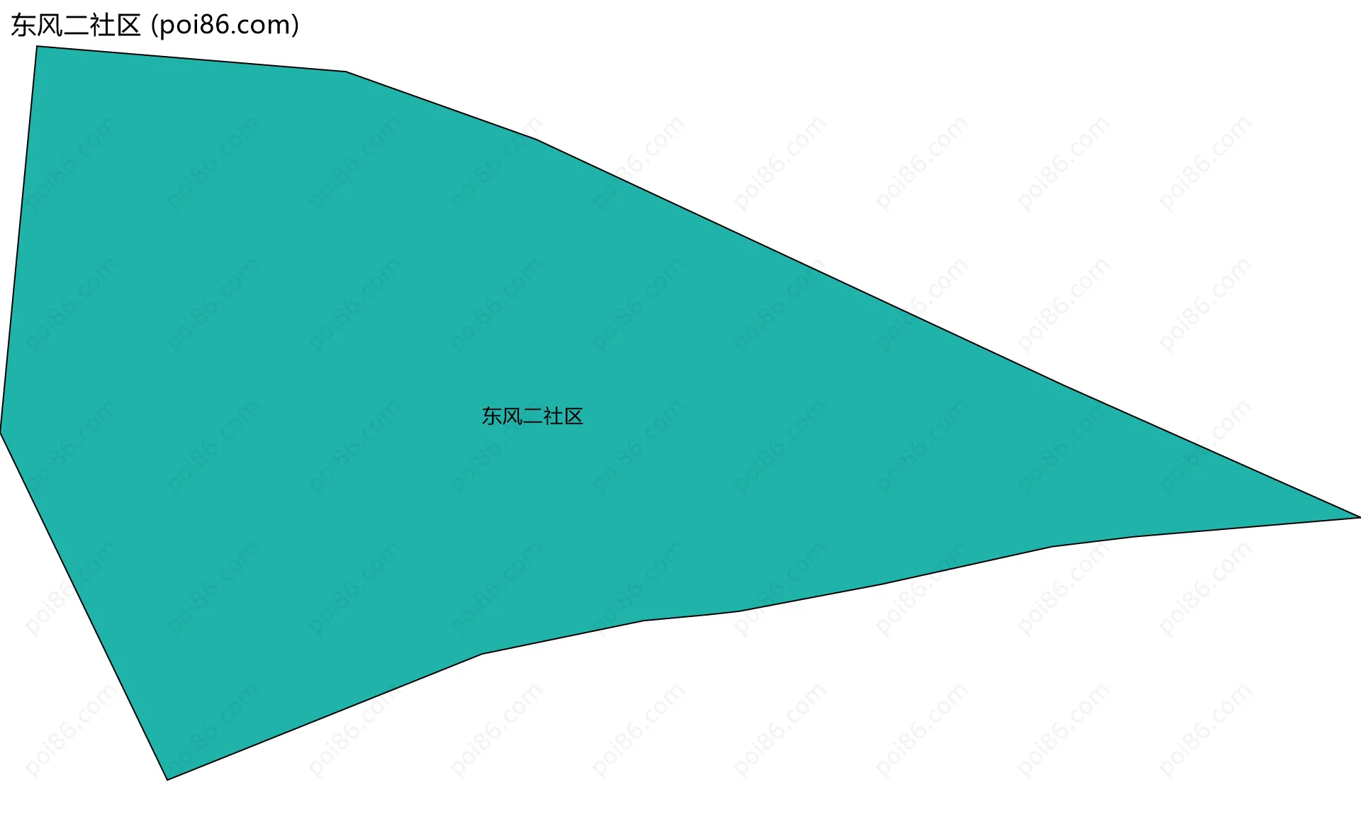 东风二社区边界地图