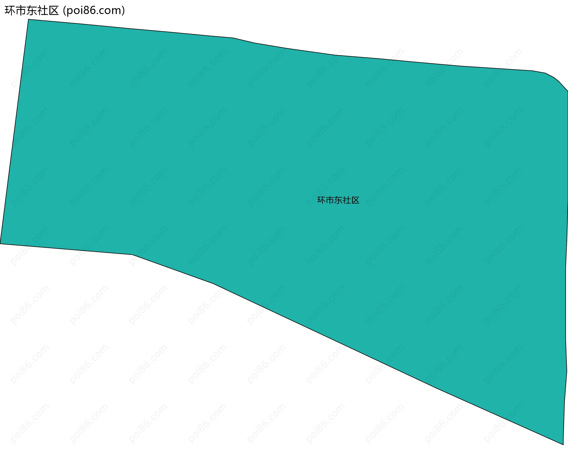 环市东社区边界地图
