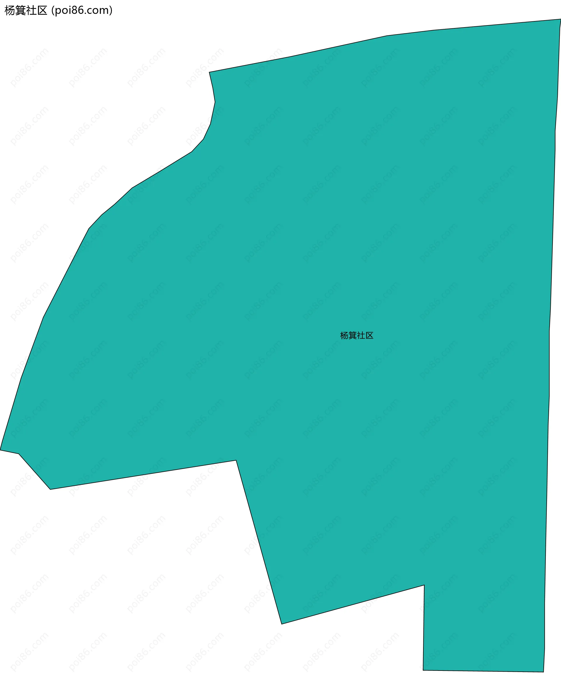 杨箕社区边界地图