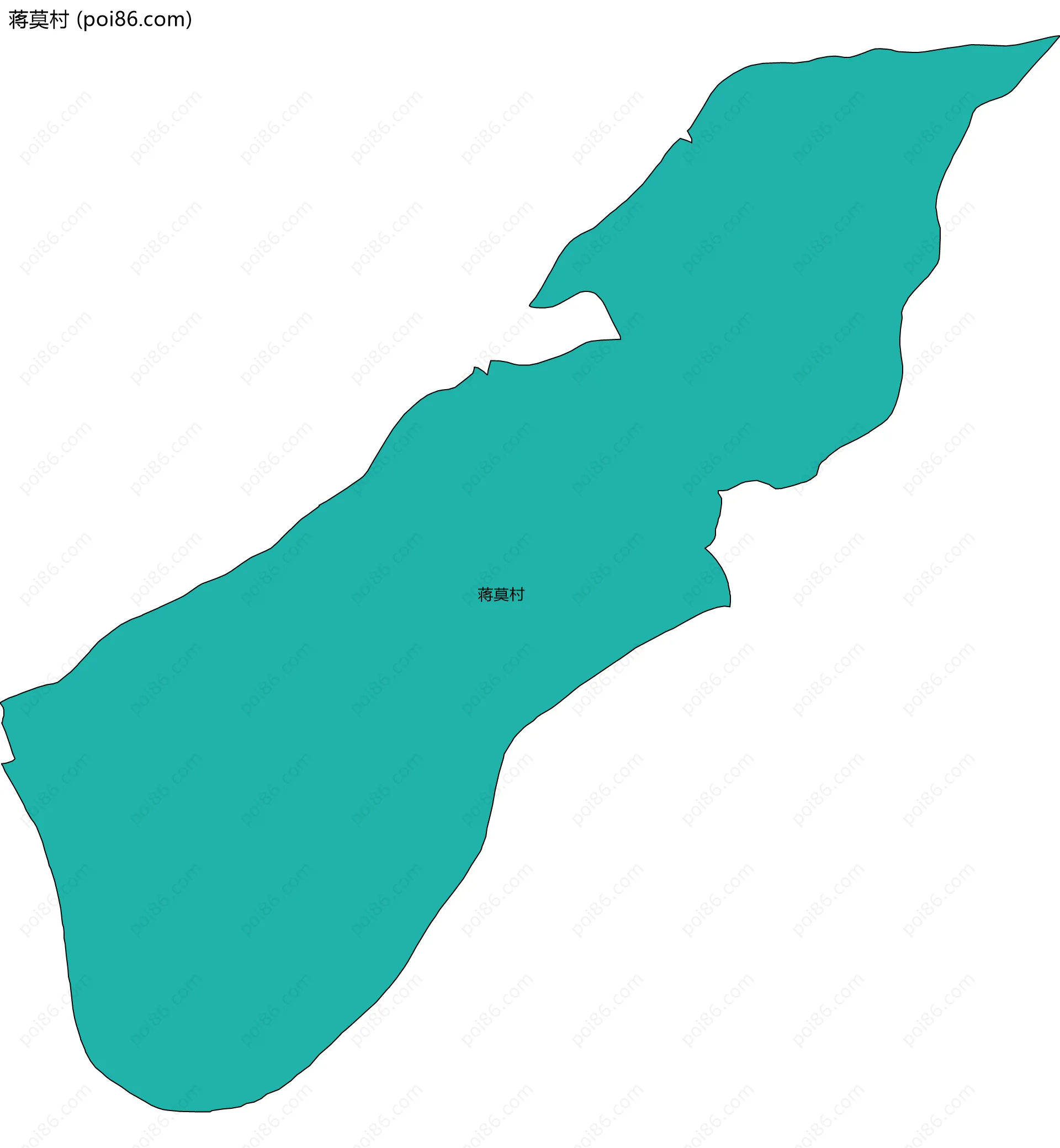 蒋莫村边界地图