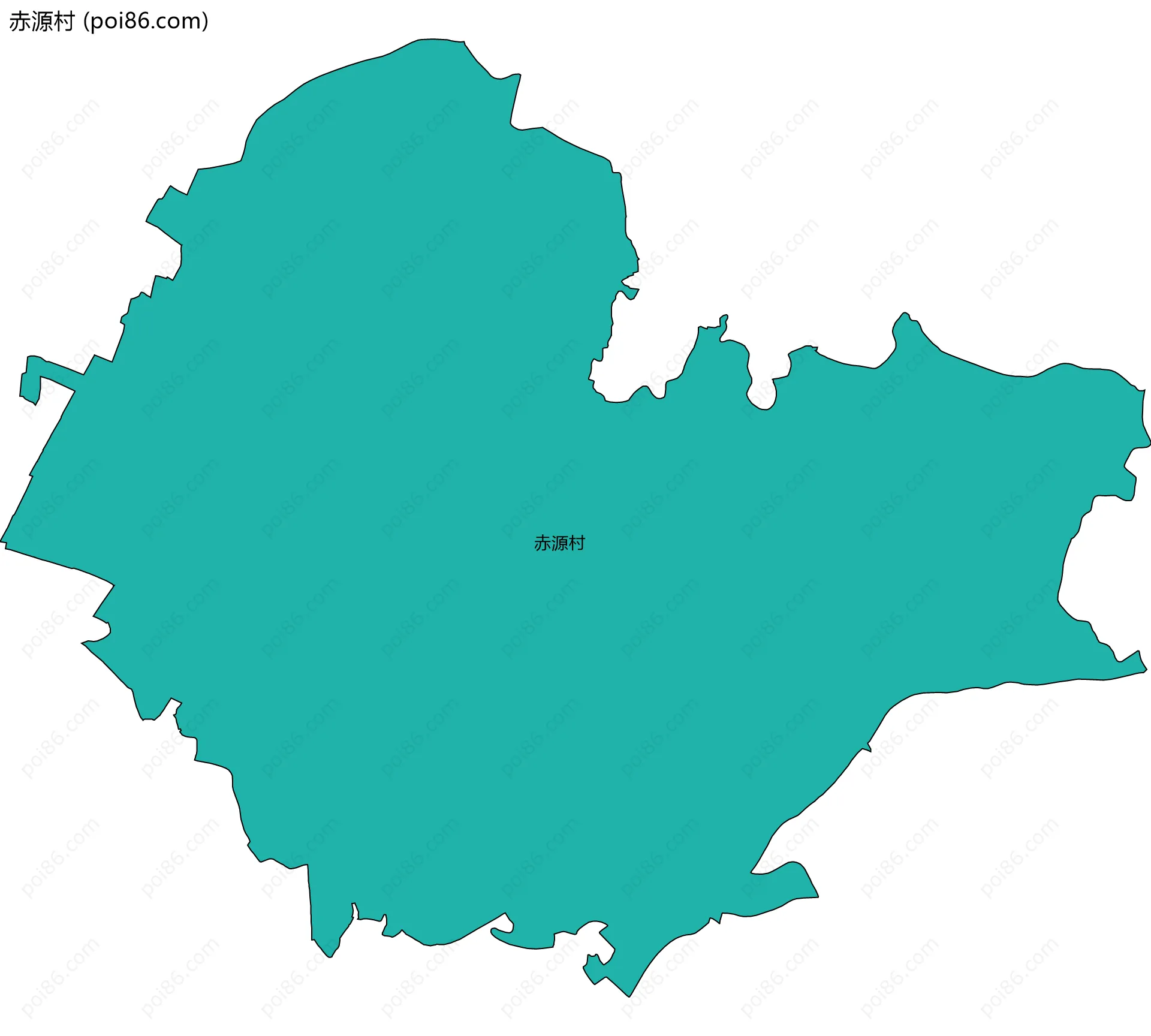 赤源村边界地图