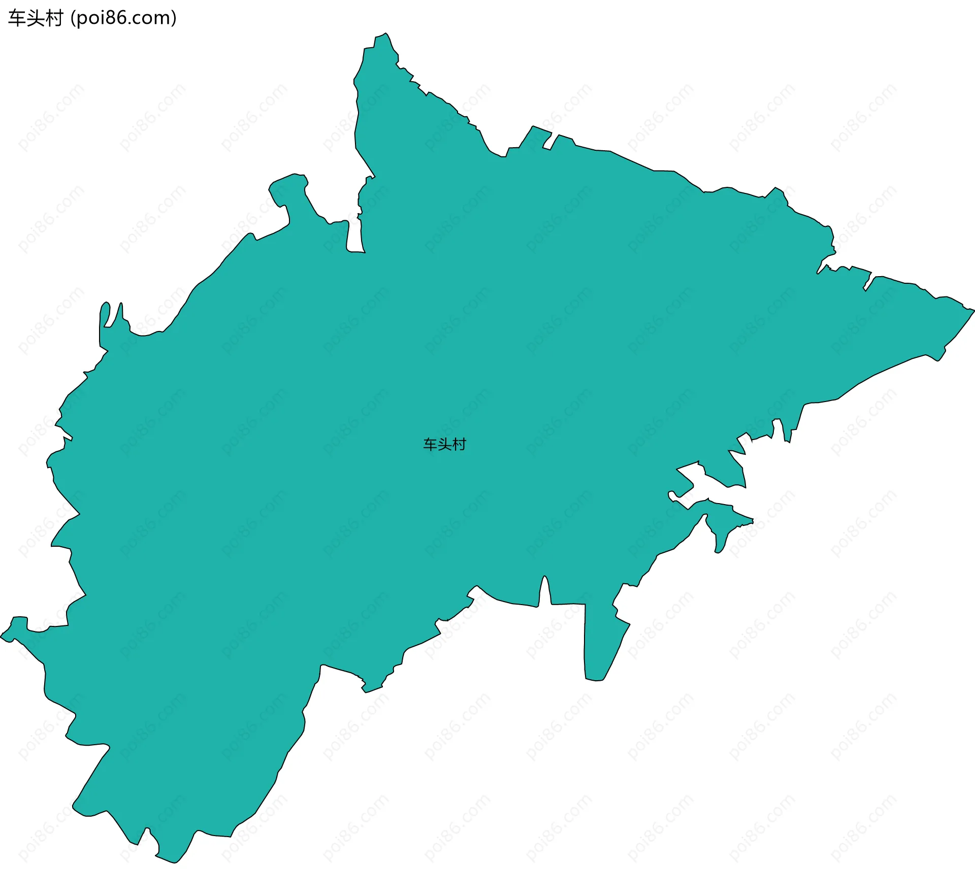 车头村边界地图