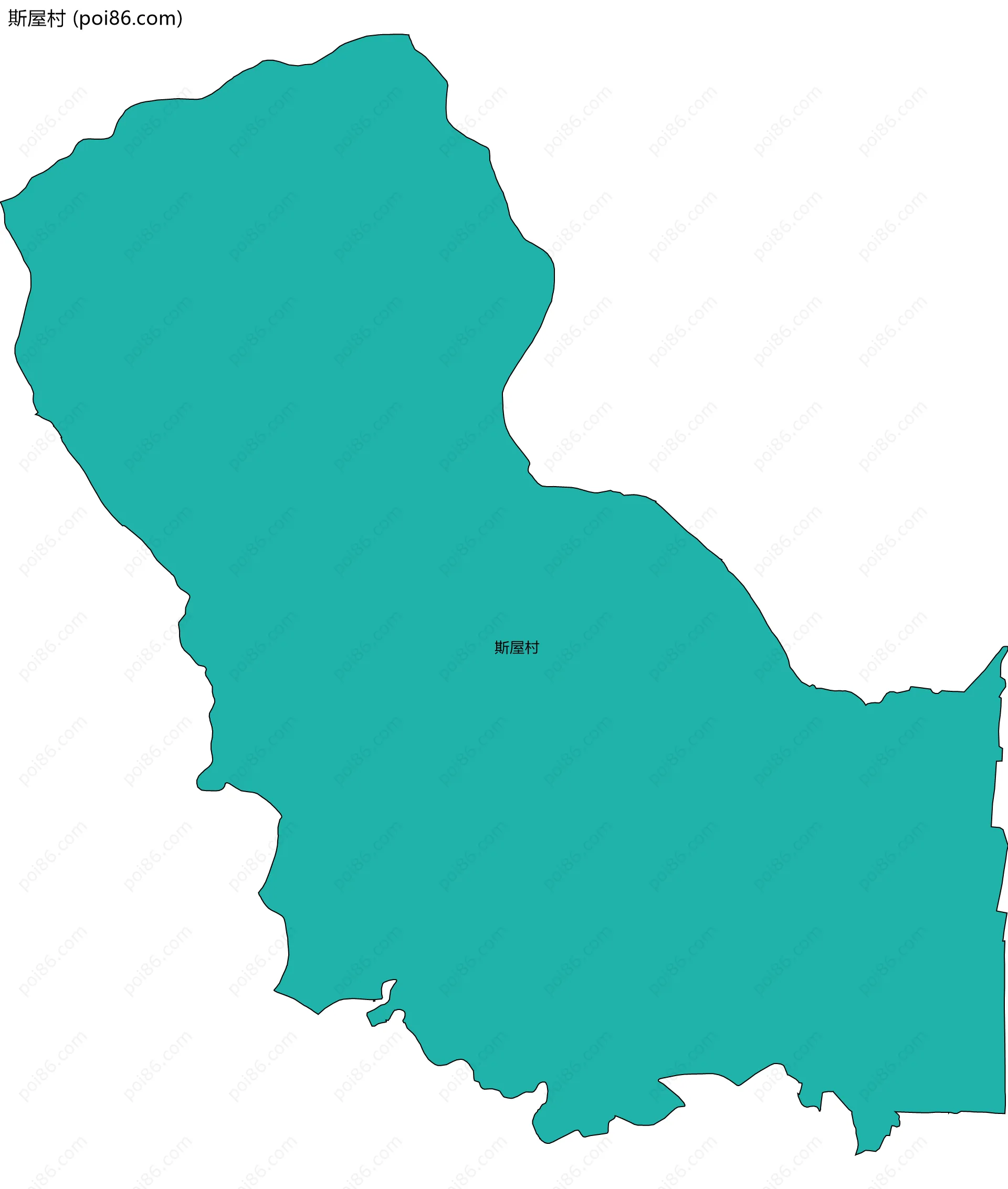 斯屋村边界地图