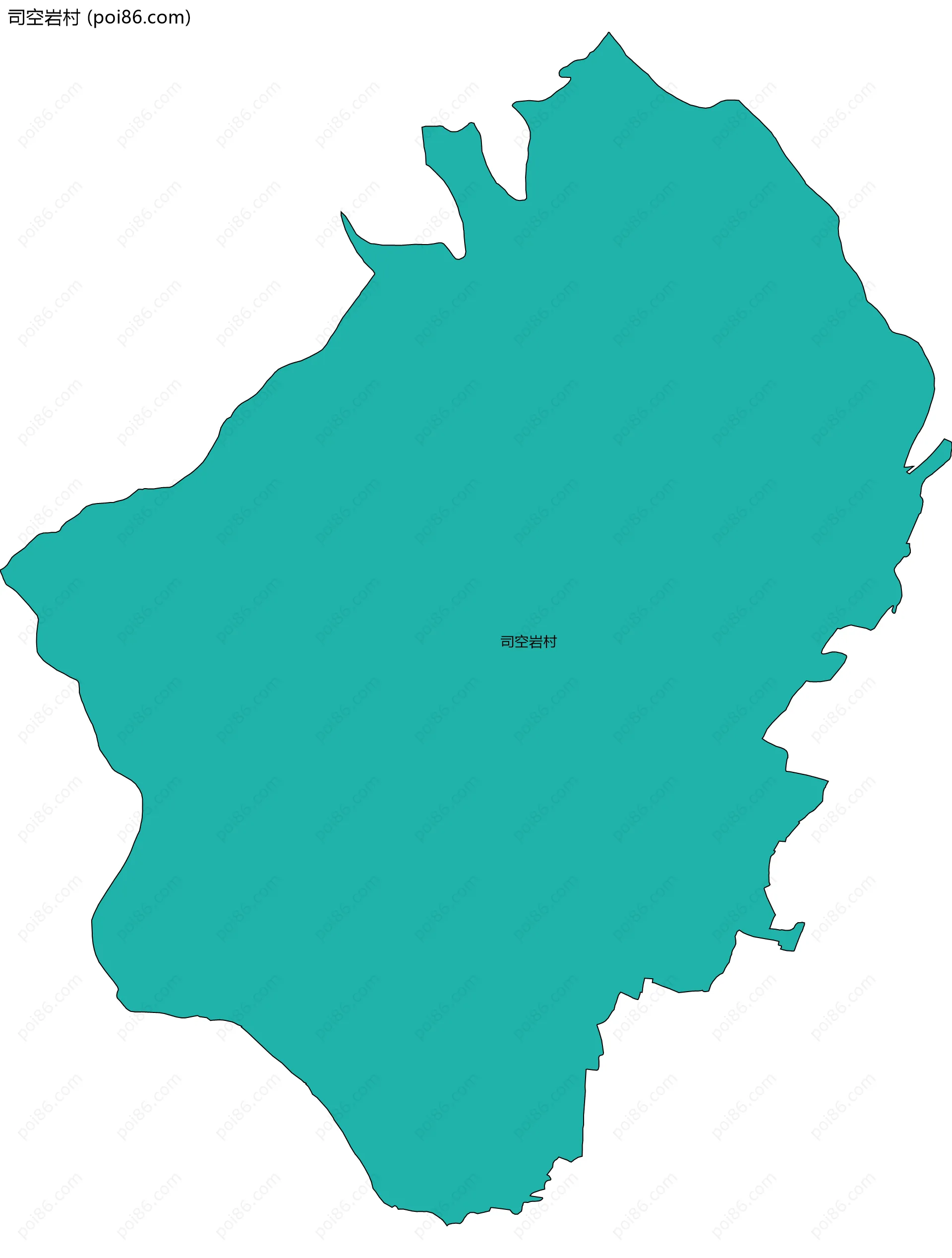 司空岩村边界地图