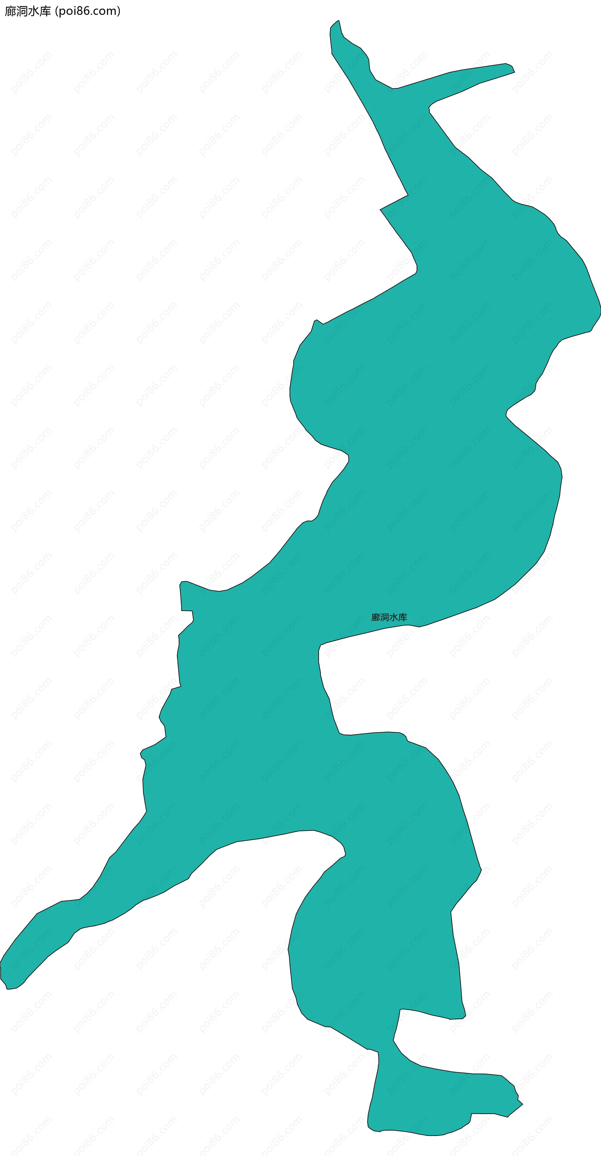 廊洞水库边界地图