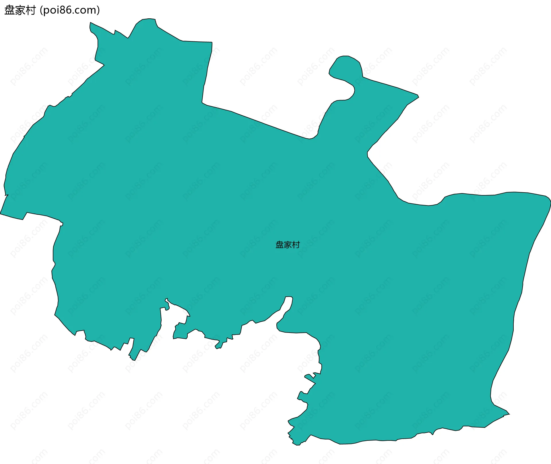 盘家村边界地图