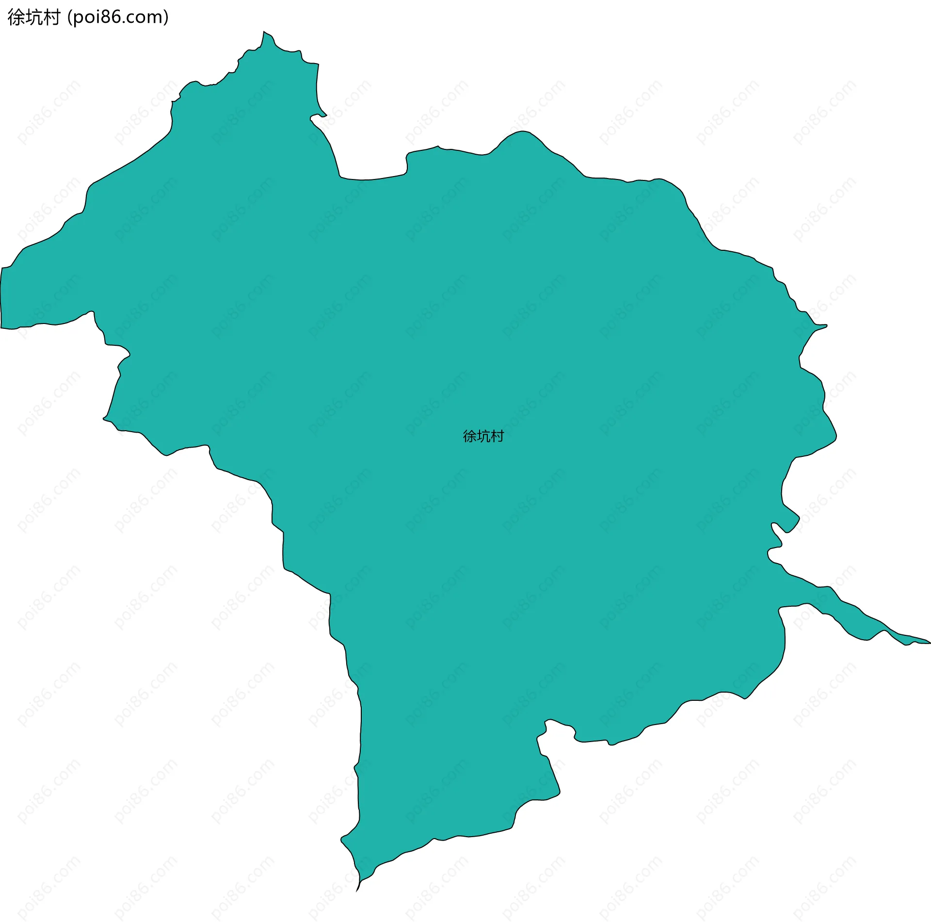 徐坑村边界地图