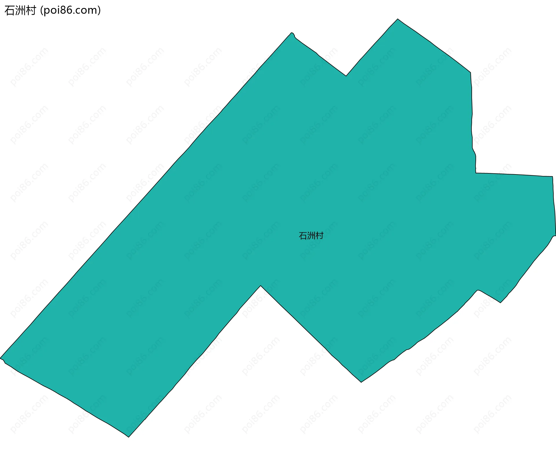 石洲村边界地图