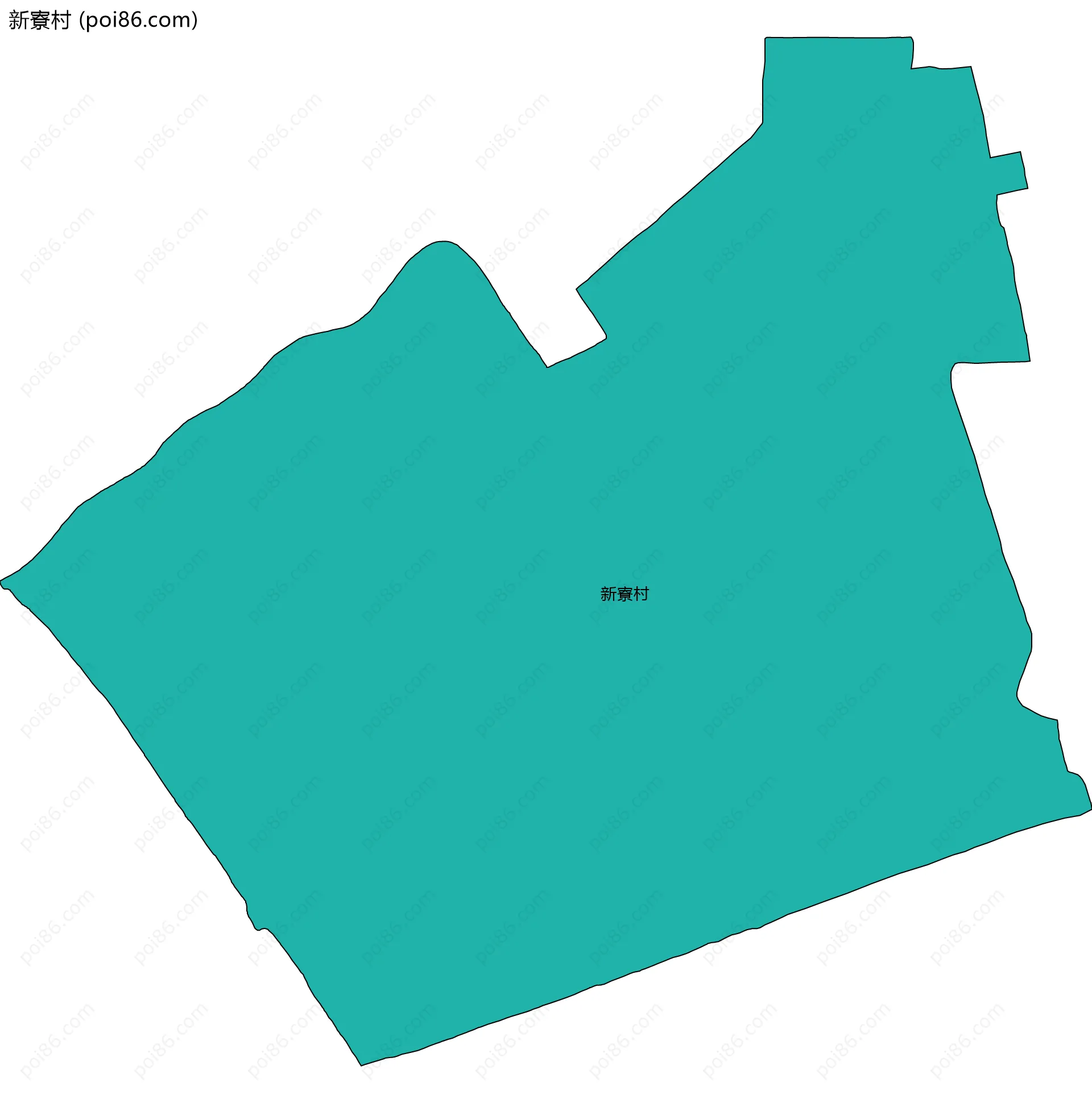 新寮村边界地图