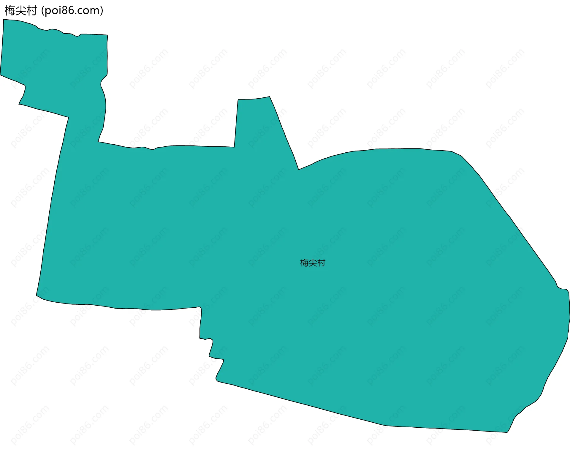 梅尖村边界地图