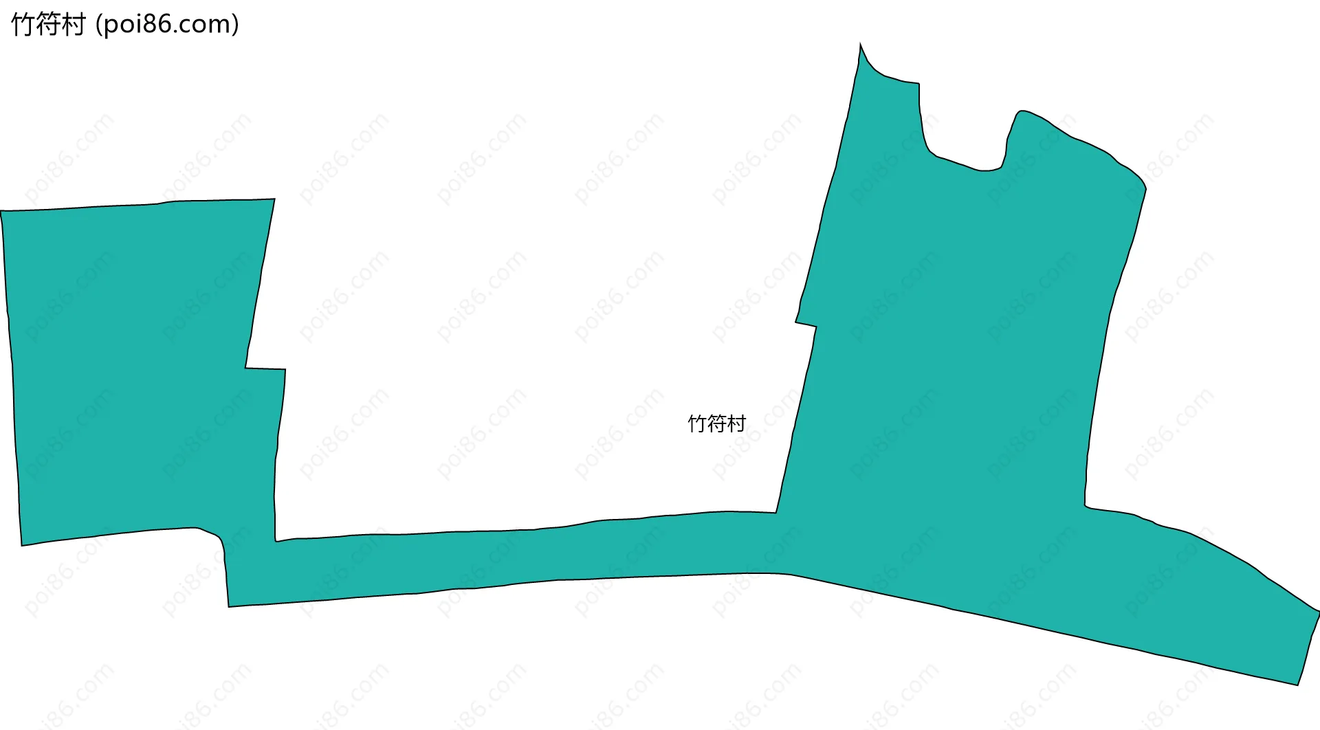 竹符村边界地图