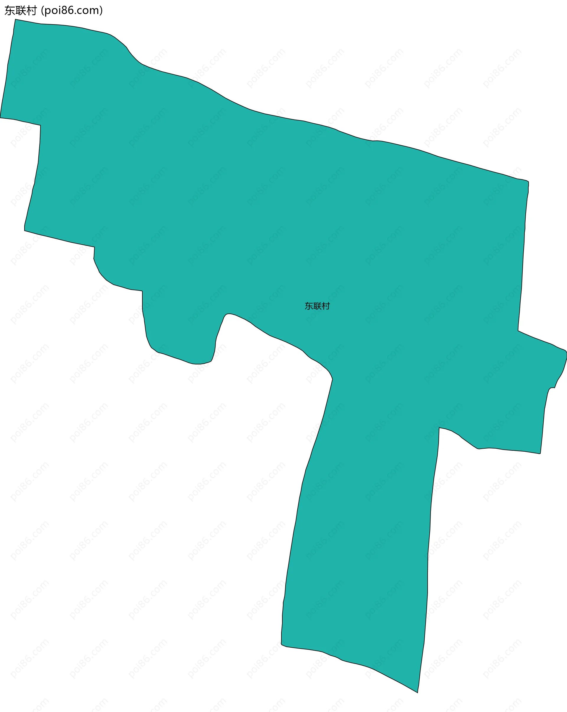 东联村边界地图