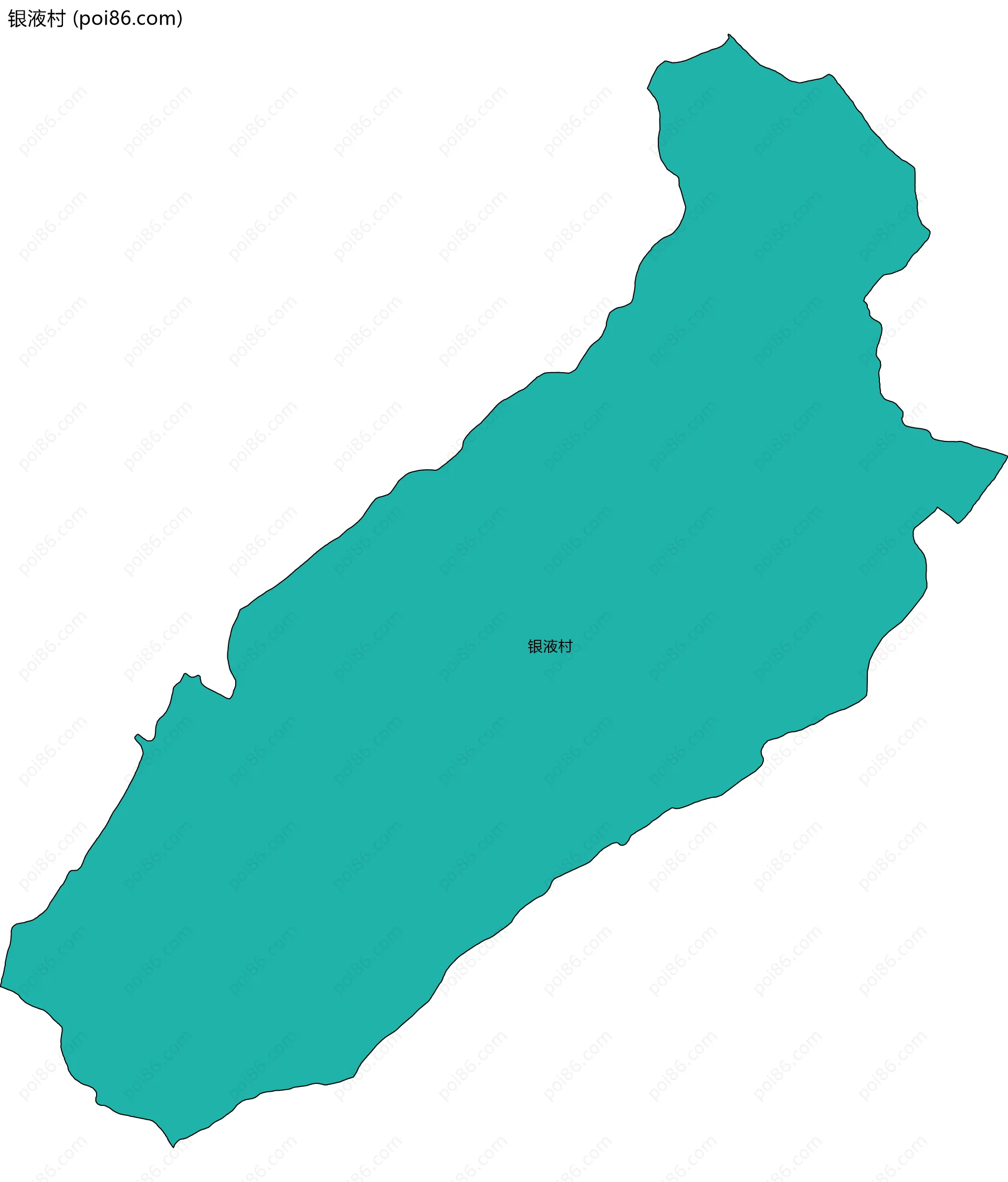 银液村边界地图