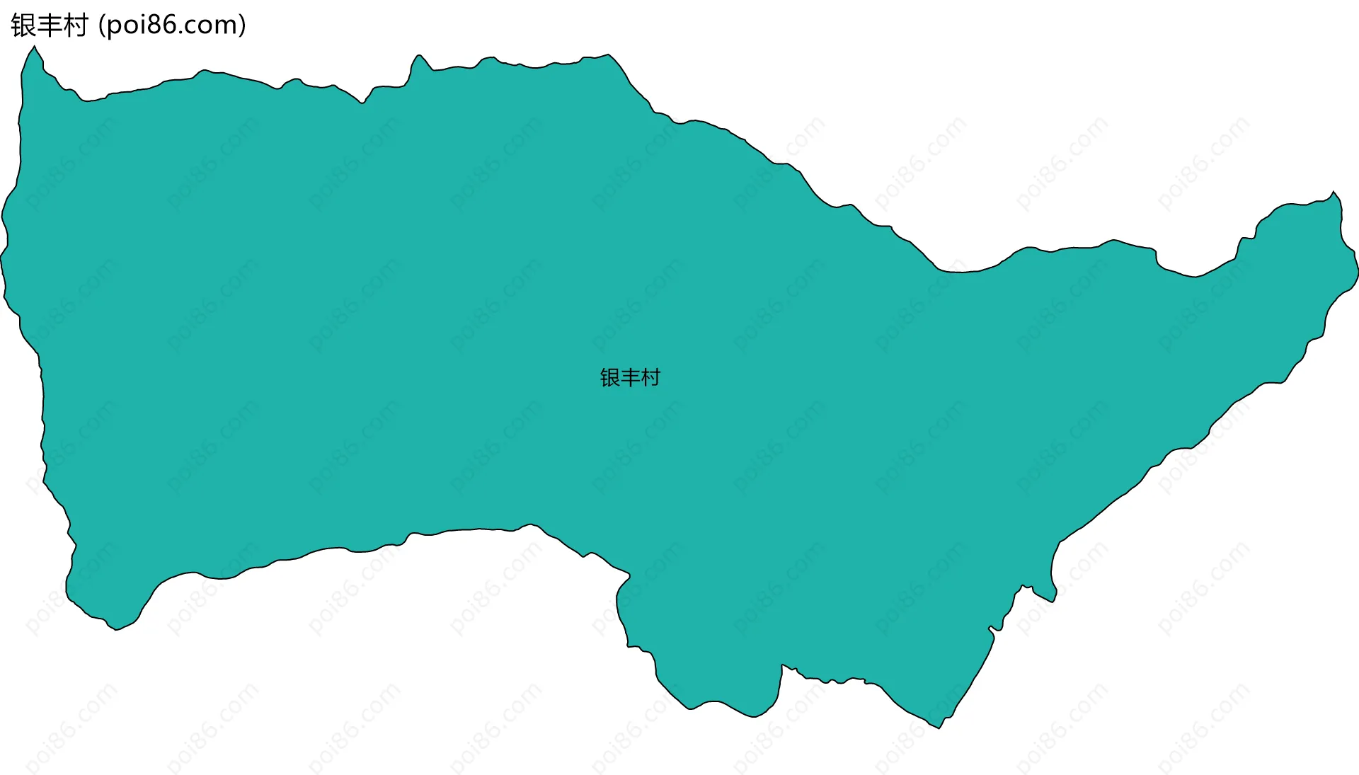 银丰村边界地图