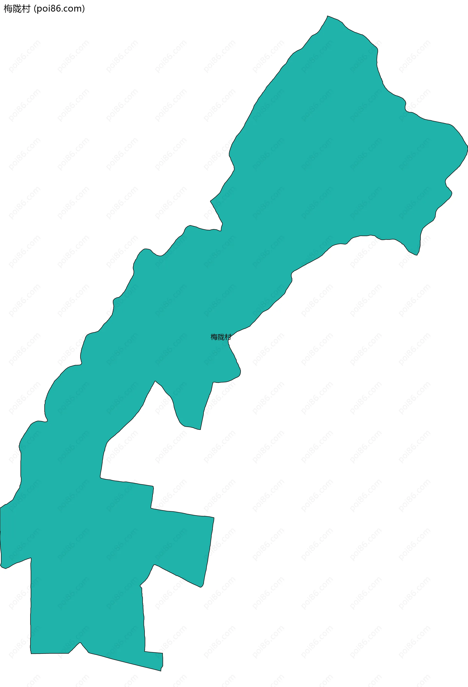 梅陇村边界地图