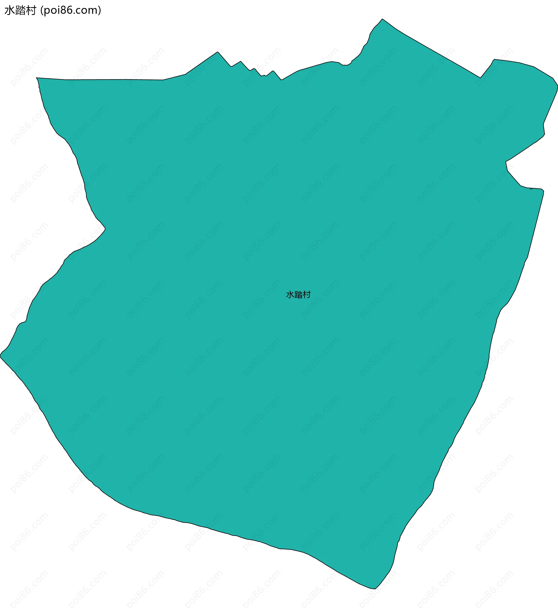 水踏村边界地图