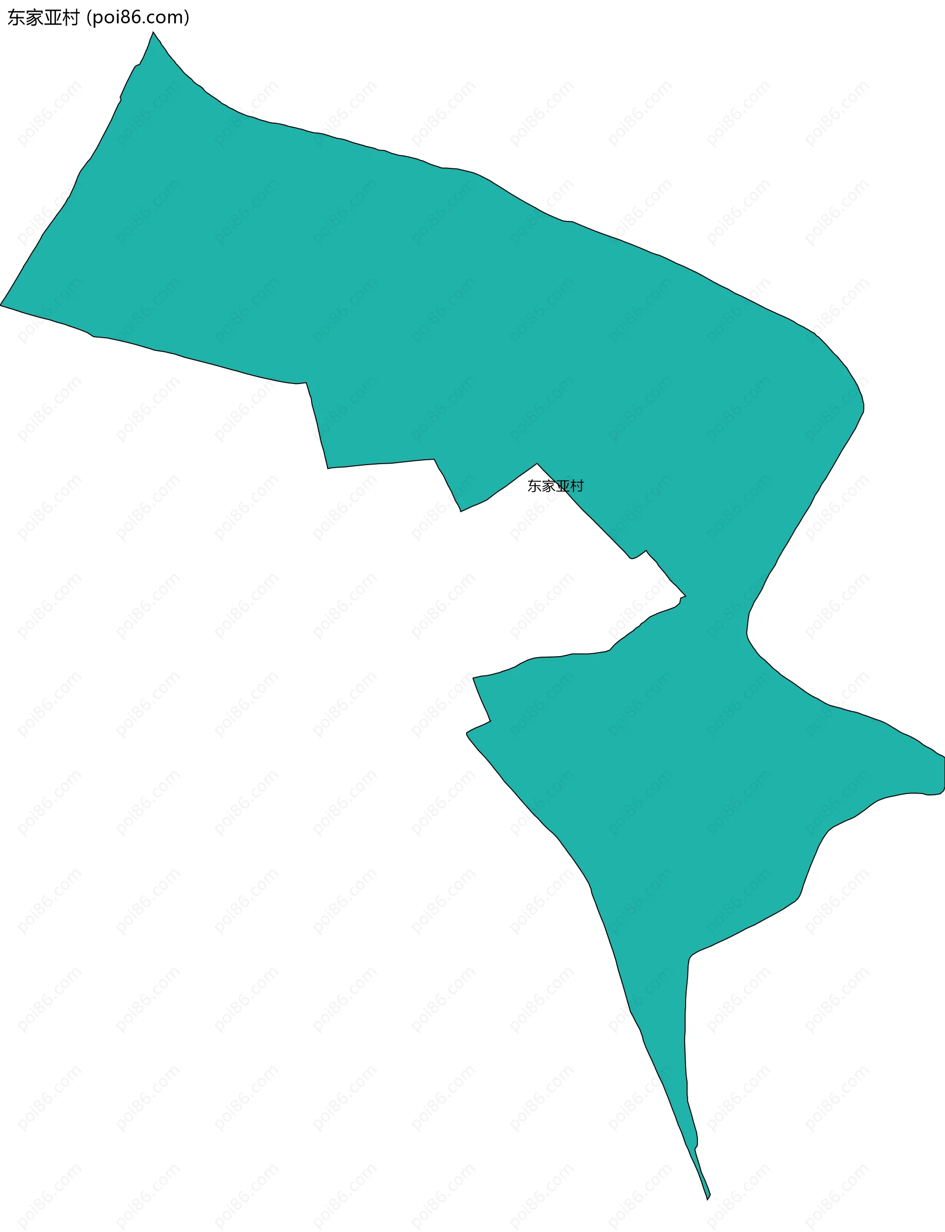 东家亚村边界地图