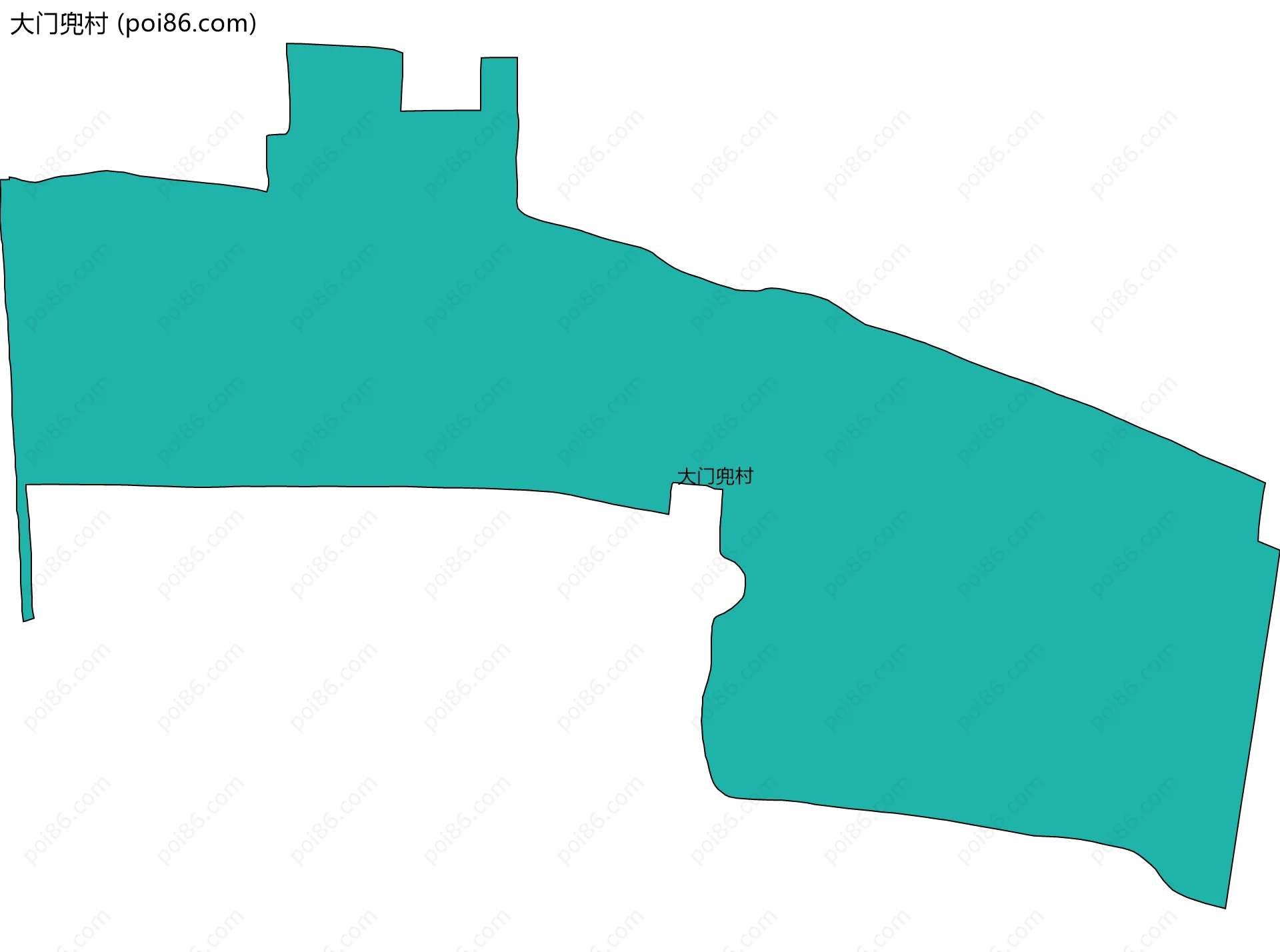大门兜村边界地图