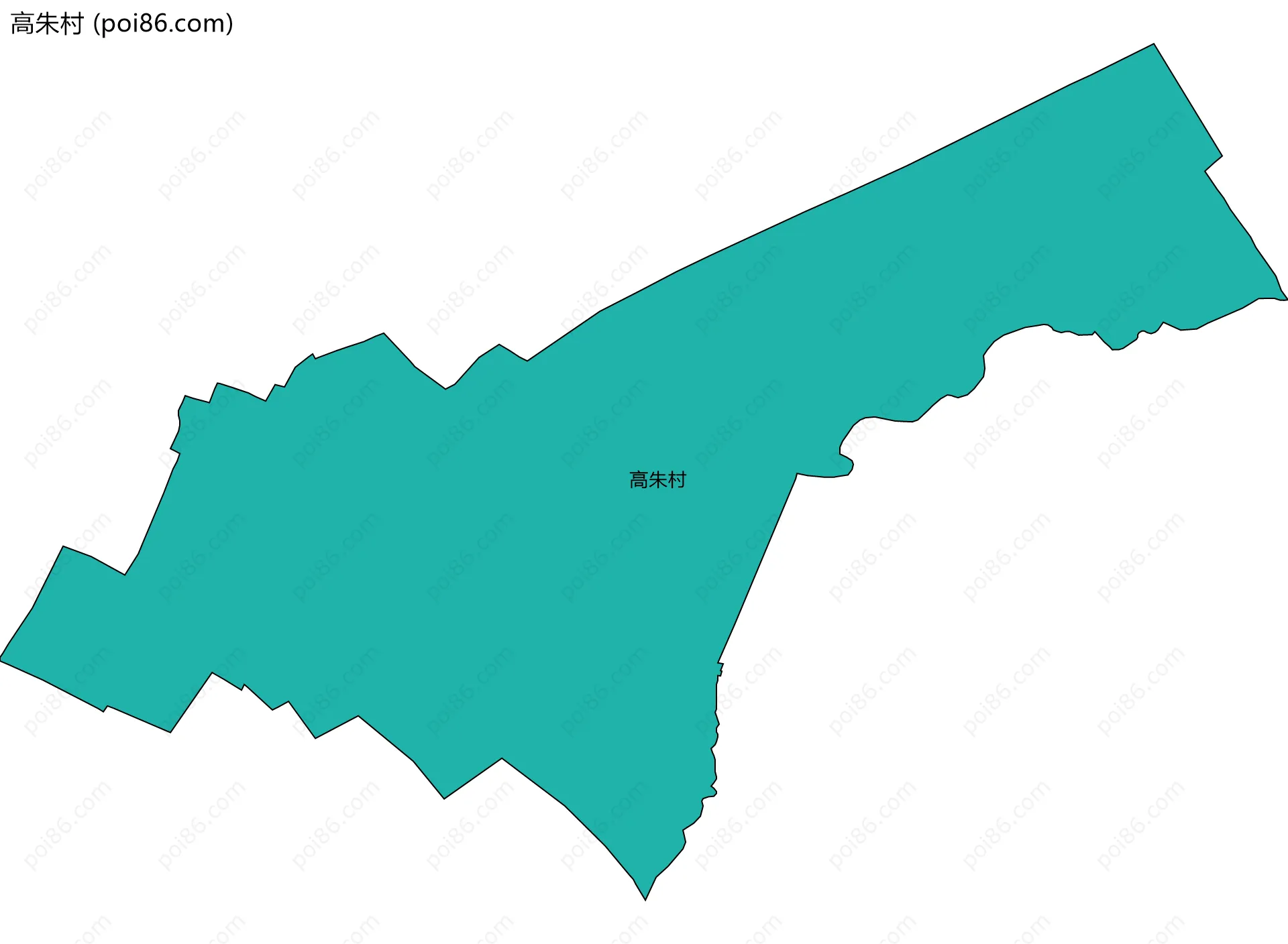 高朱村边界地图