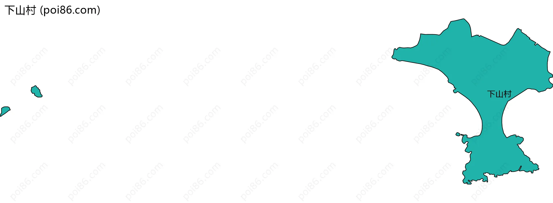下山村边界地图